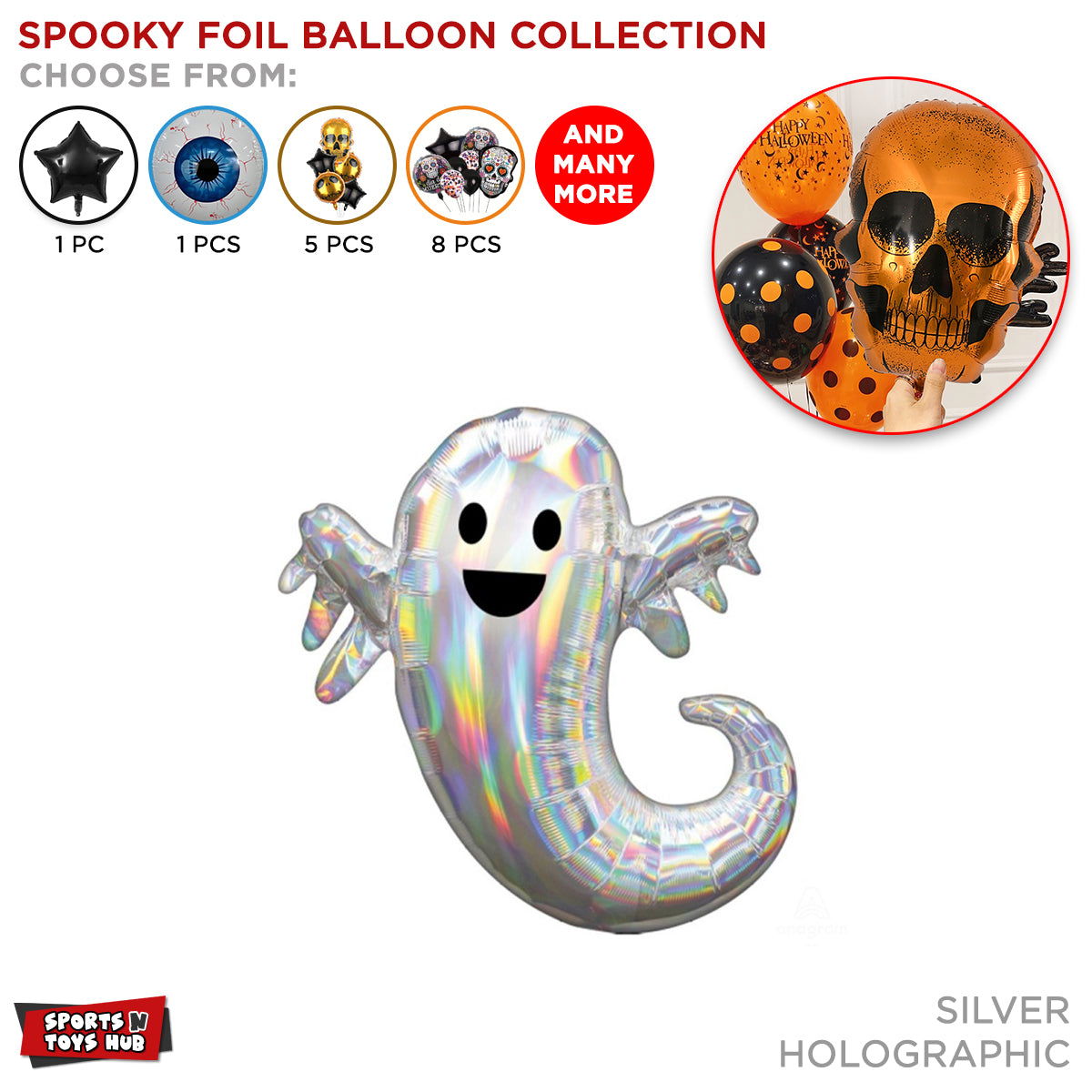 Spooky Scary Foil Balloon