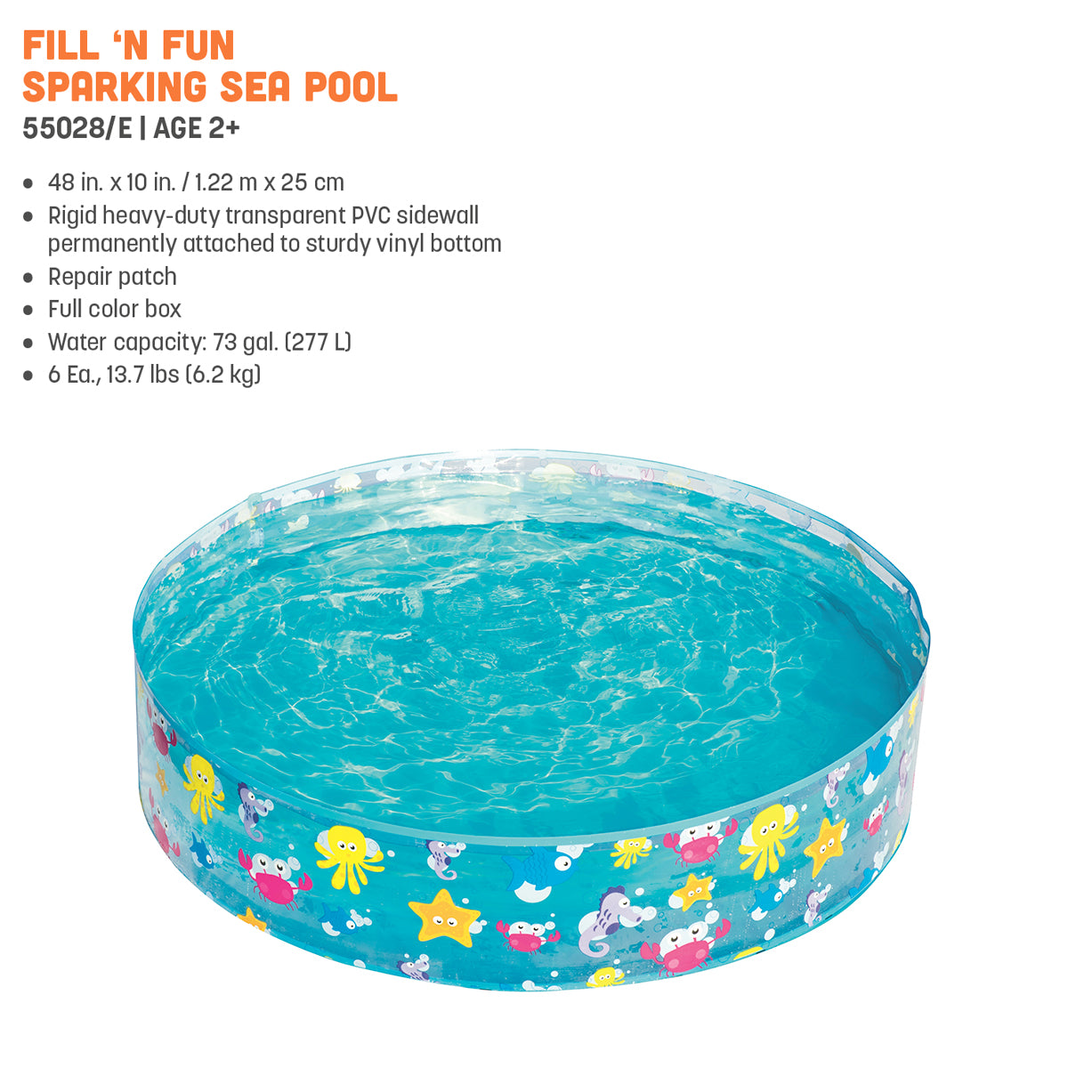 Bestway Fill N Fun Without Air Swimming Pool - 55028