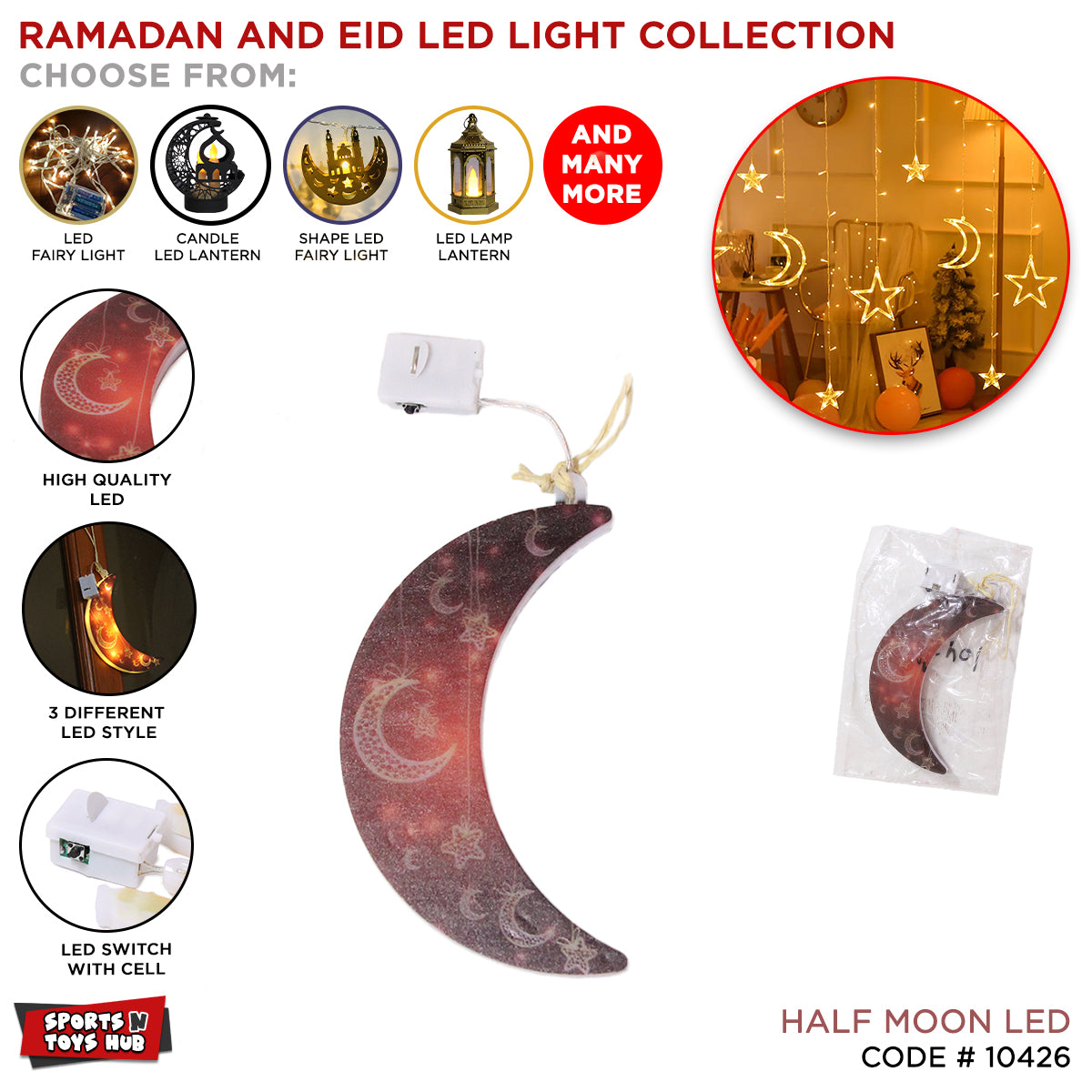 Half Moon Shape LED Light