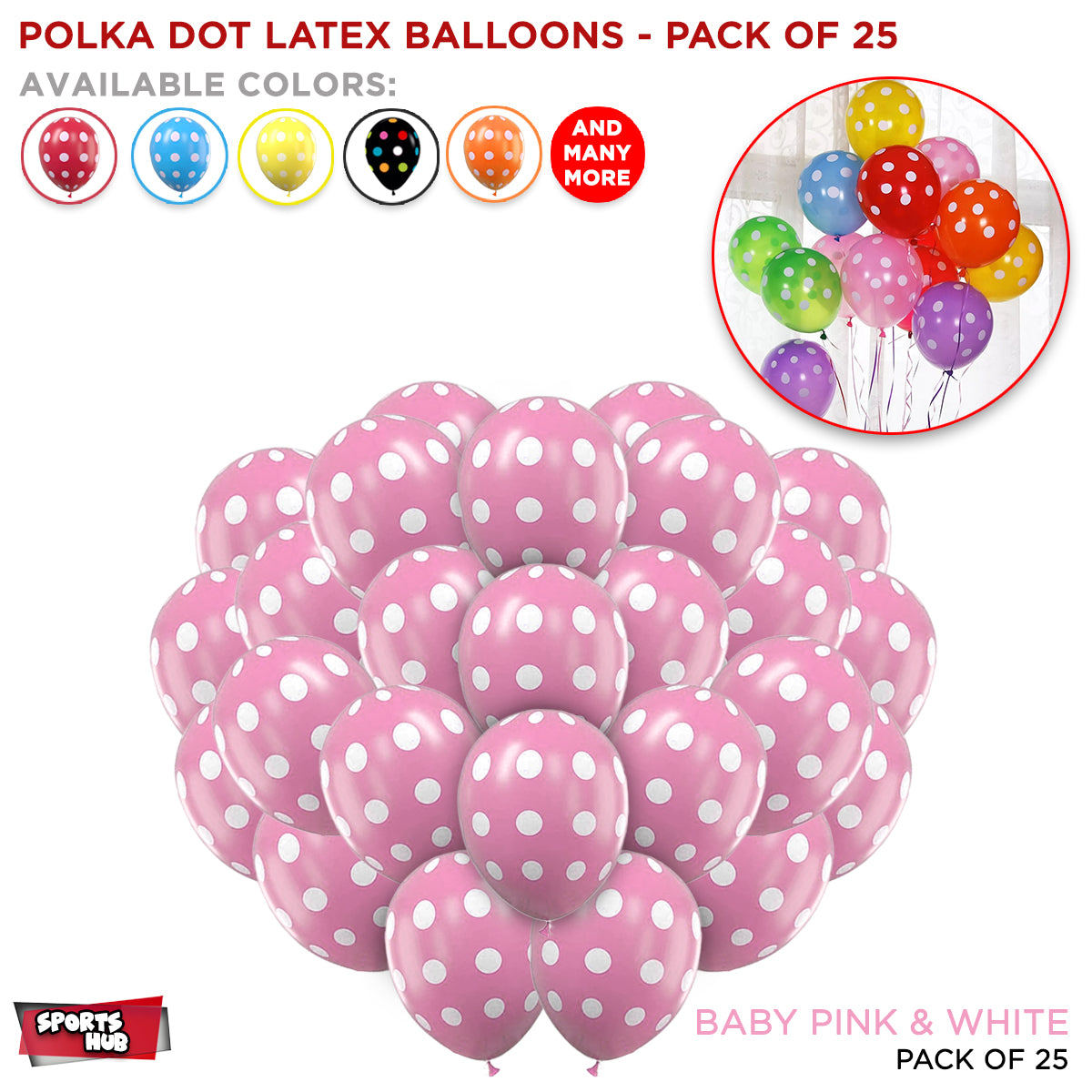 Polka Dot Latex Balloons Collection
