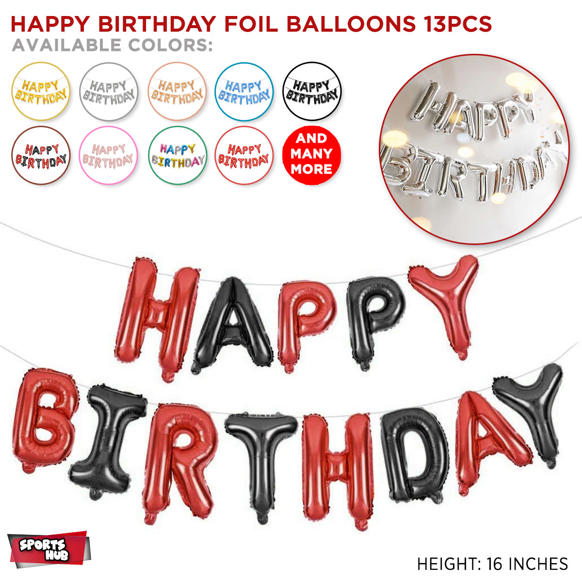 Happy Birthday Foil Banner Balloons