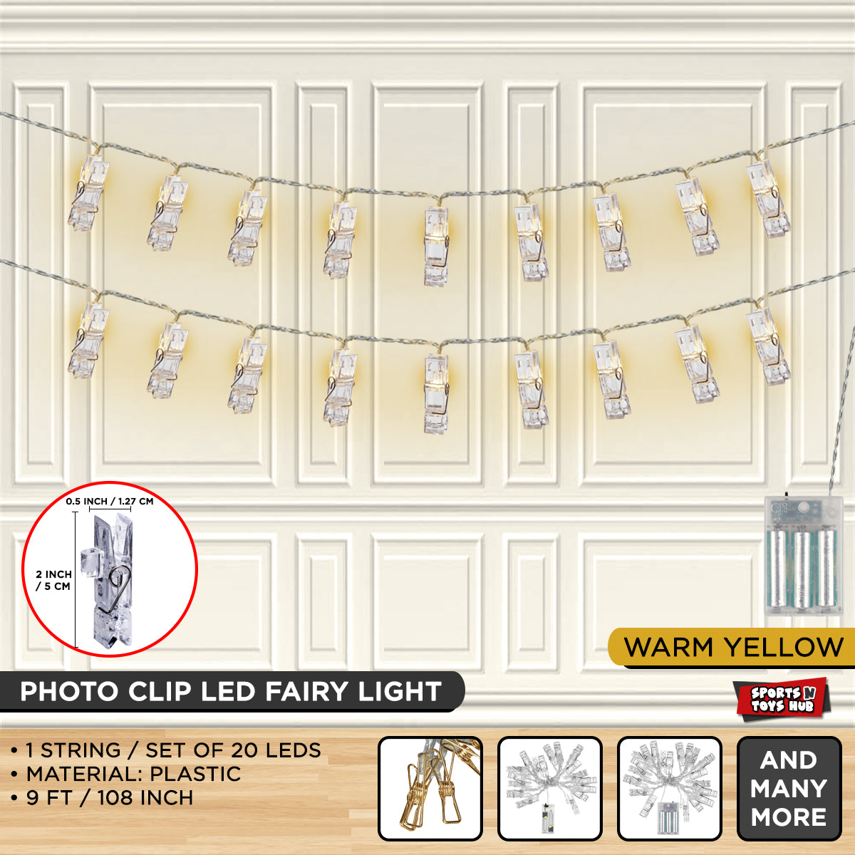 Photo Clip Shape Fairy Lights Collection