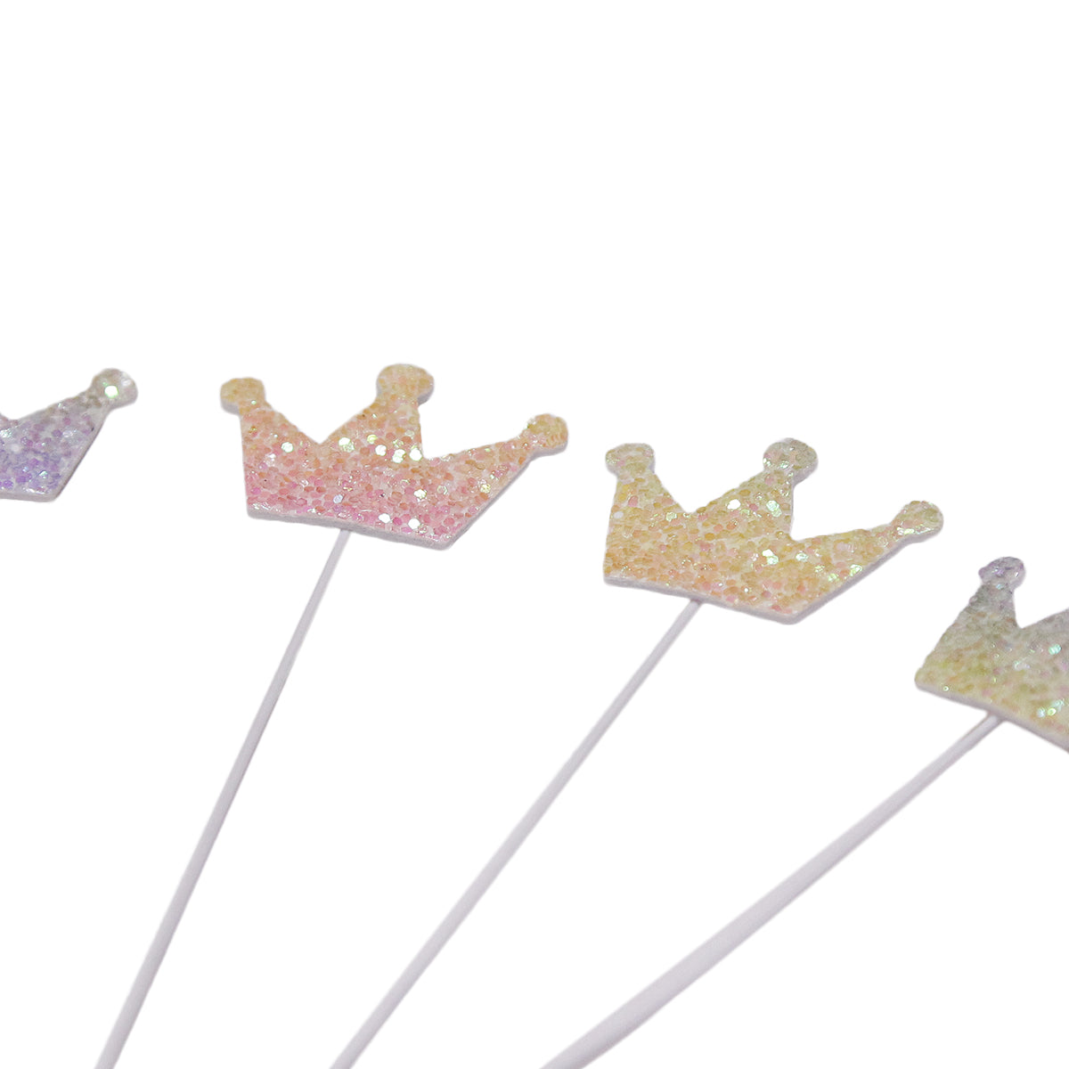 Happy Birthday Crown Shape Cake Topper