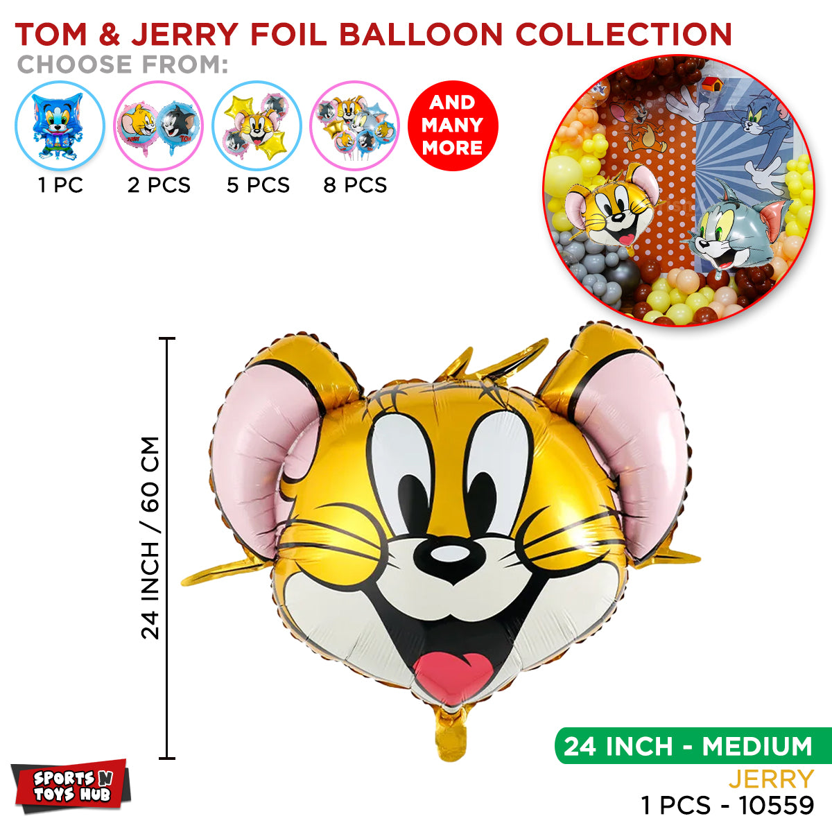Jerry Cartoon Character Foil Balloon