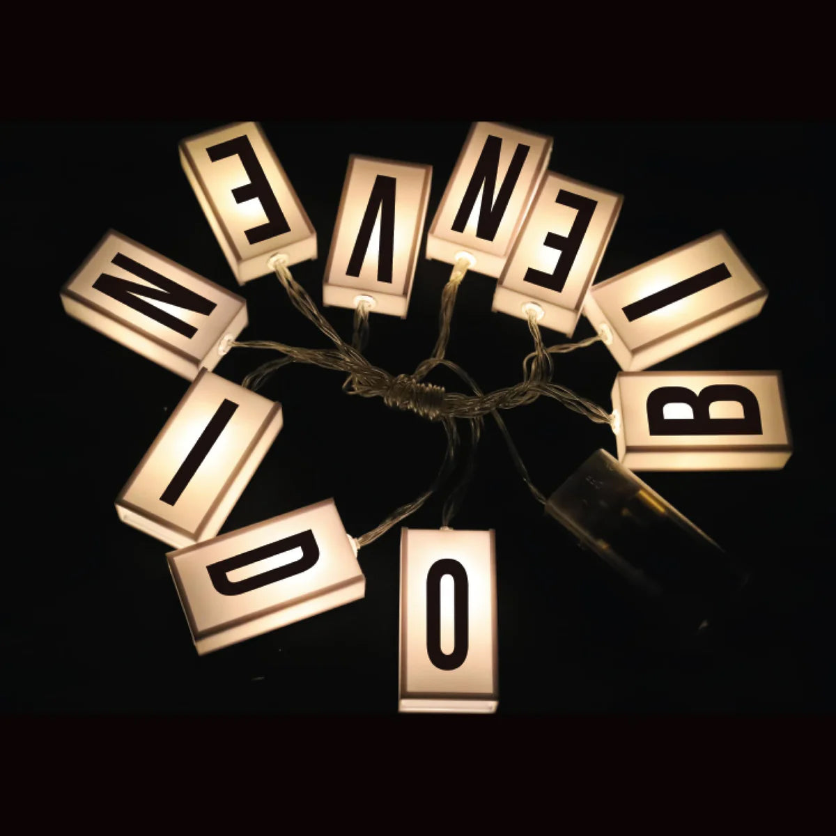 Customise Message Box Fairy String Light, Battery Operated 10 LED Bulbs Letter Box Light