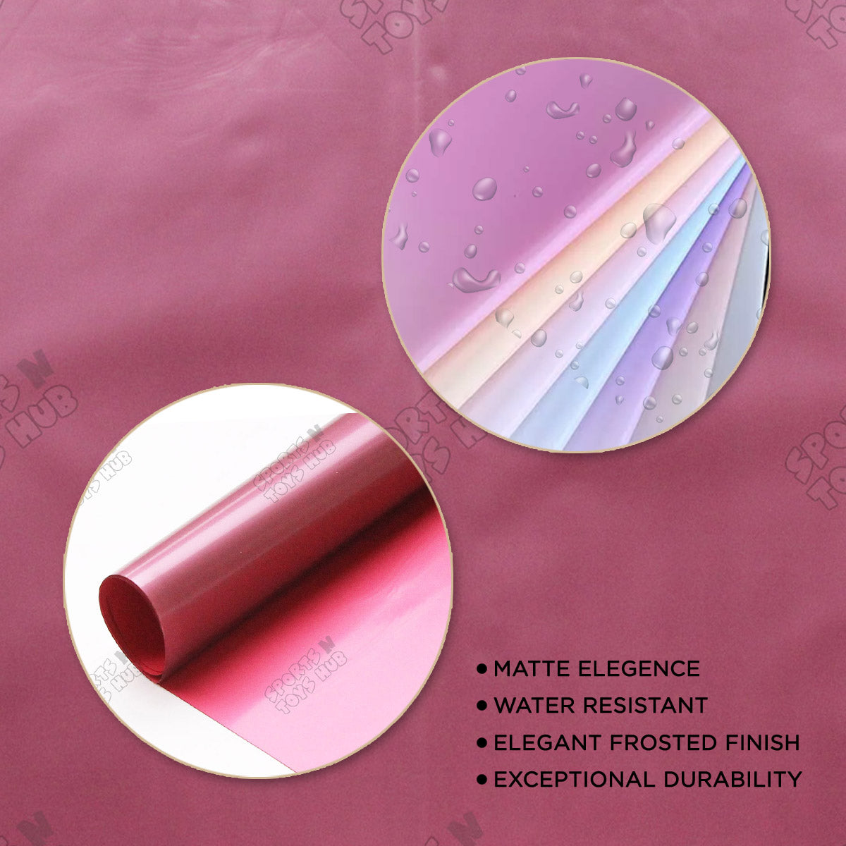 Double Sided Pearl Finish Style Flower Bouquet Sheet Collection