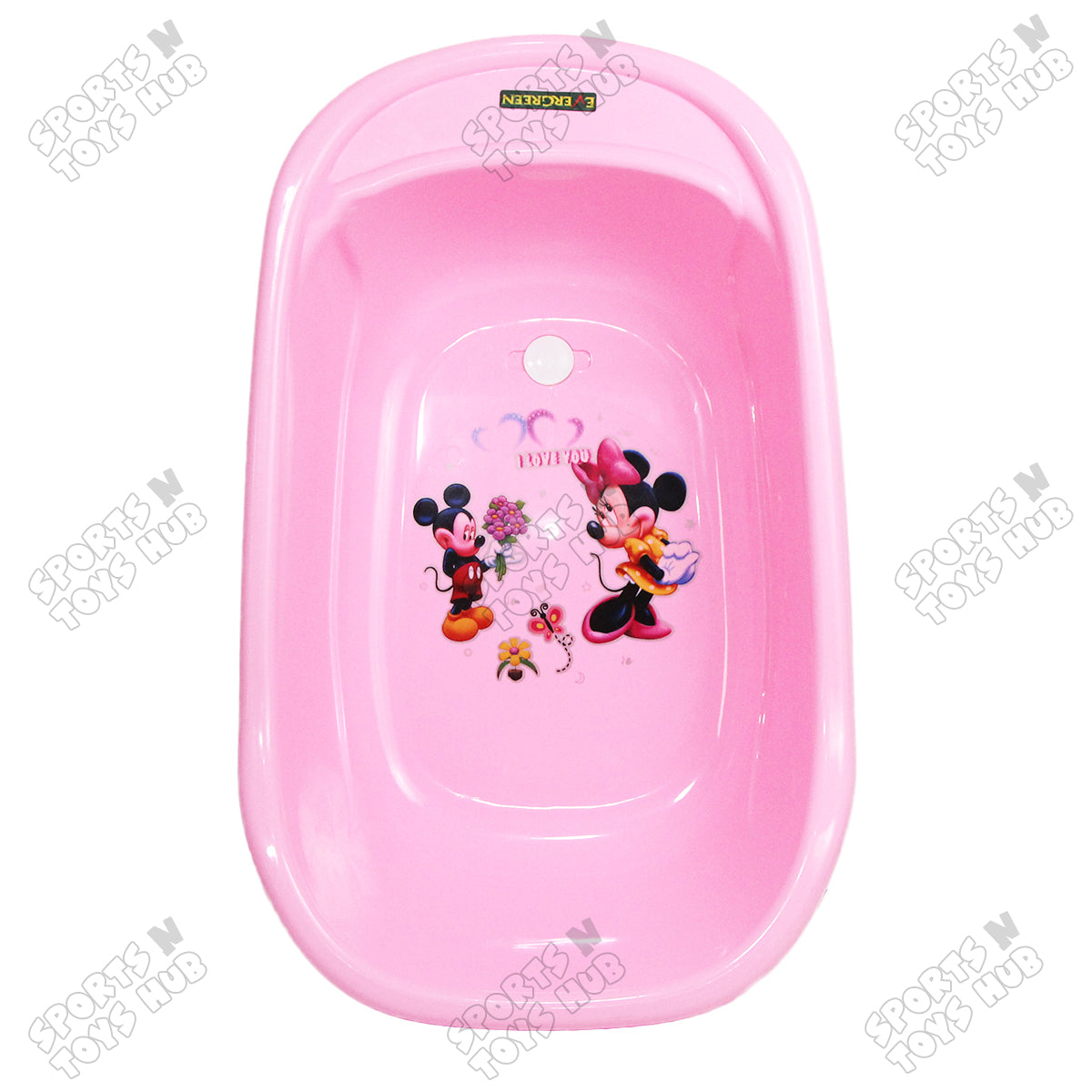 Sturdy Pure Plastic Baby Bath Tubs with Cartoon Character Prints