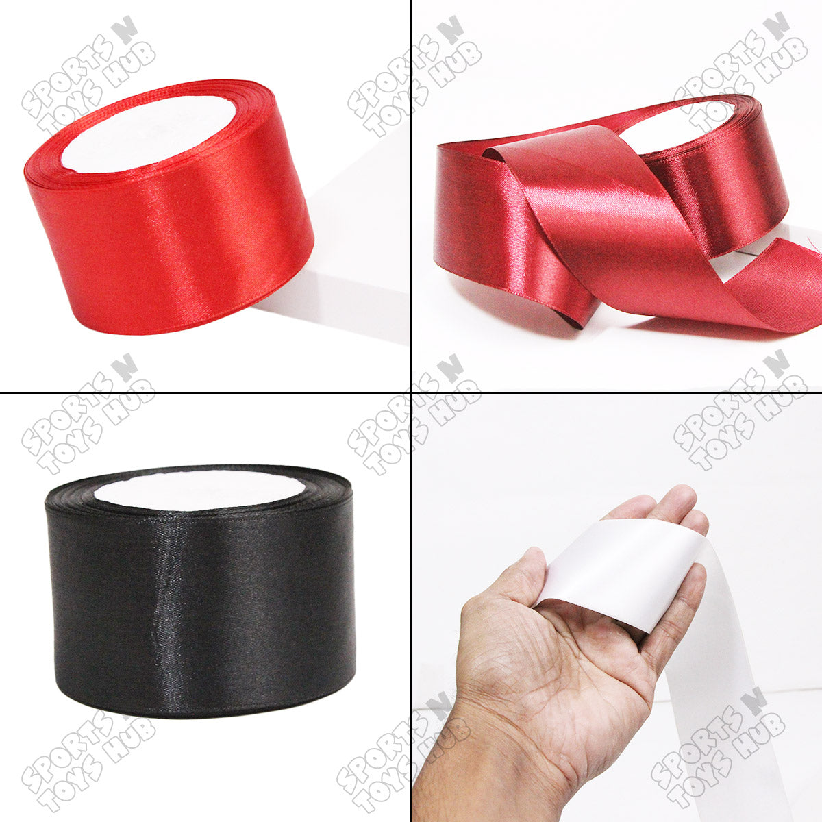 2 Inch x 20 Yards – Plain Satin Ribbon Roll for Ribbon Flowers, Crafts, Gift Wrapping & Decor