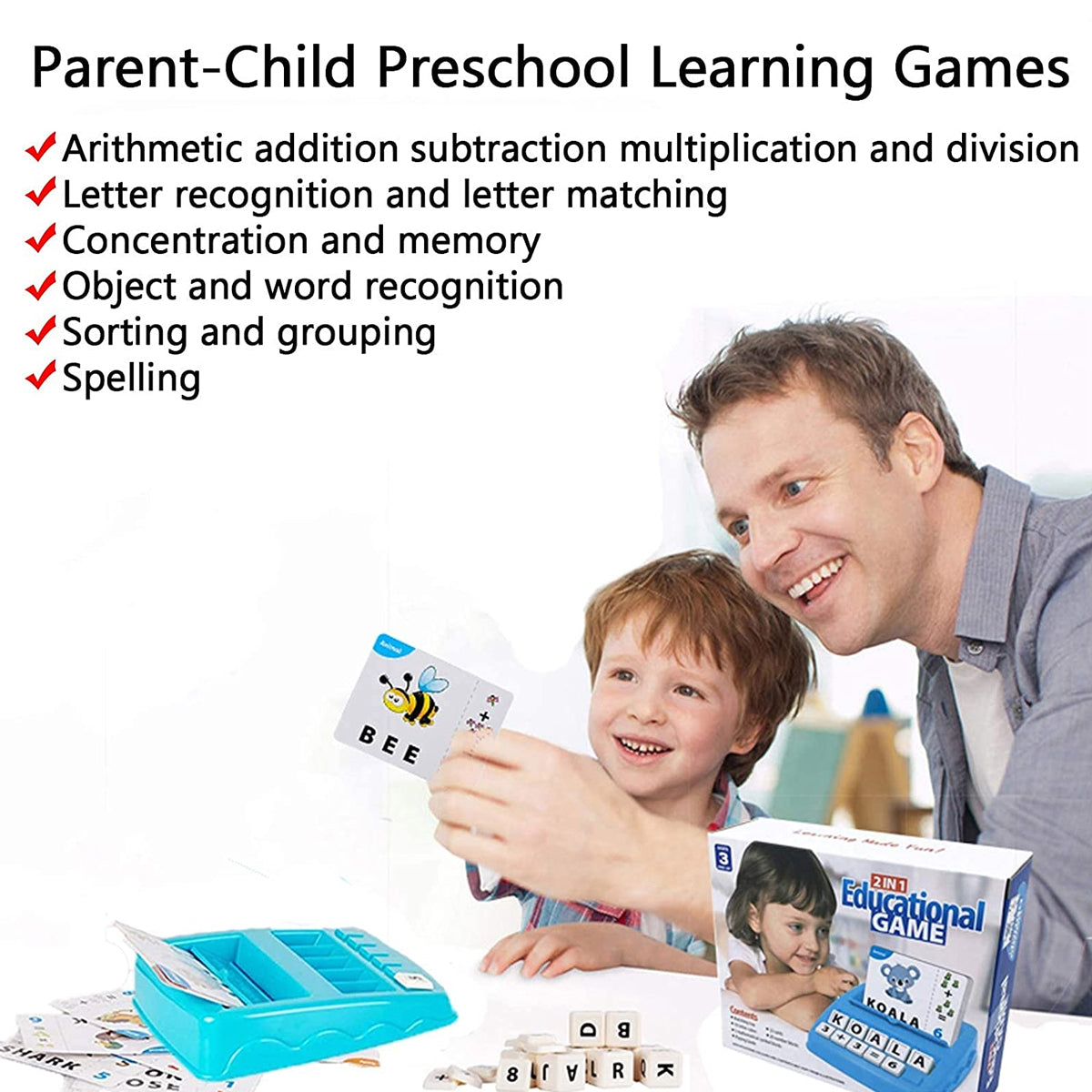 2 In 1 Matching Educational Game