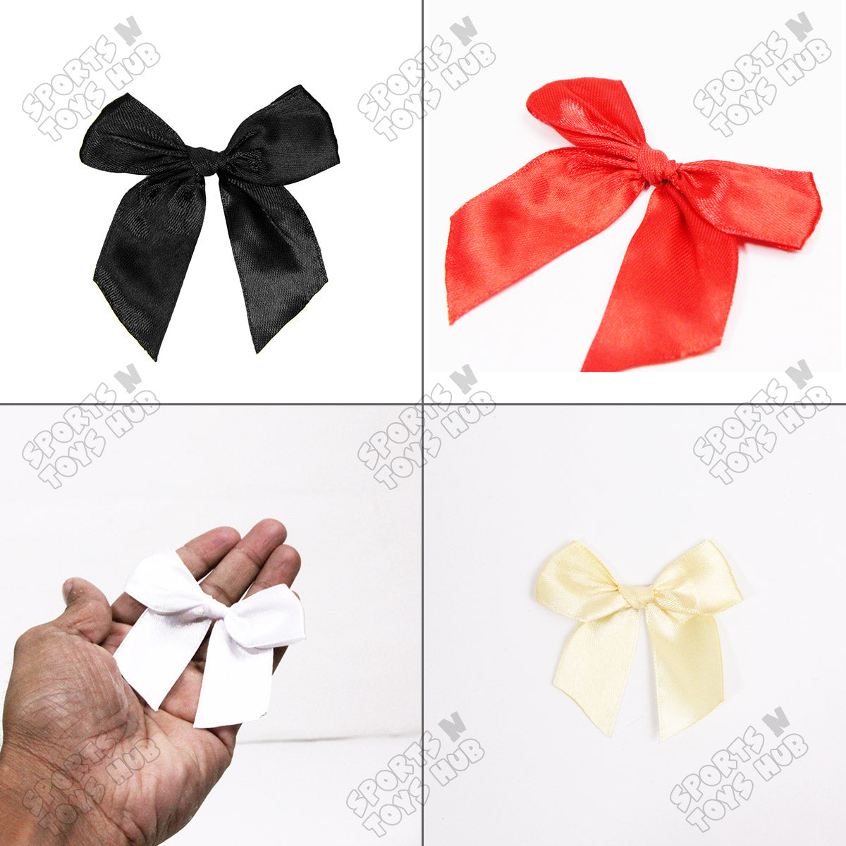 3-Inch Satin Ribbon Bows β For Gift Wrapping & Decor - Pack of 25