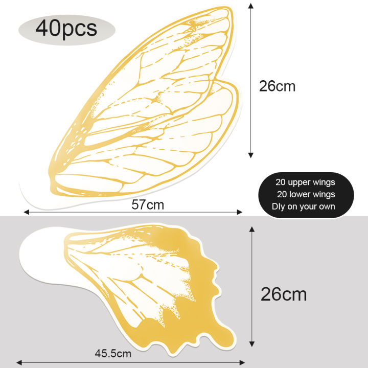 40 Sheets / 10 Sets Butterfly Wings Bouquet Floral Paper Sheets DIY Flower Arrangement