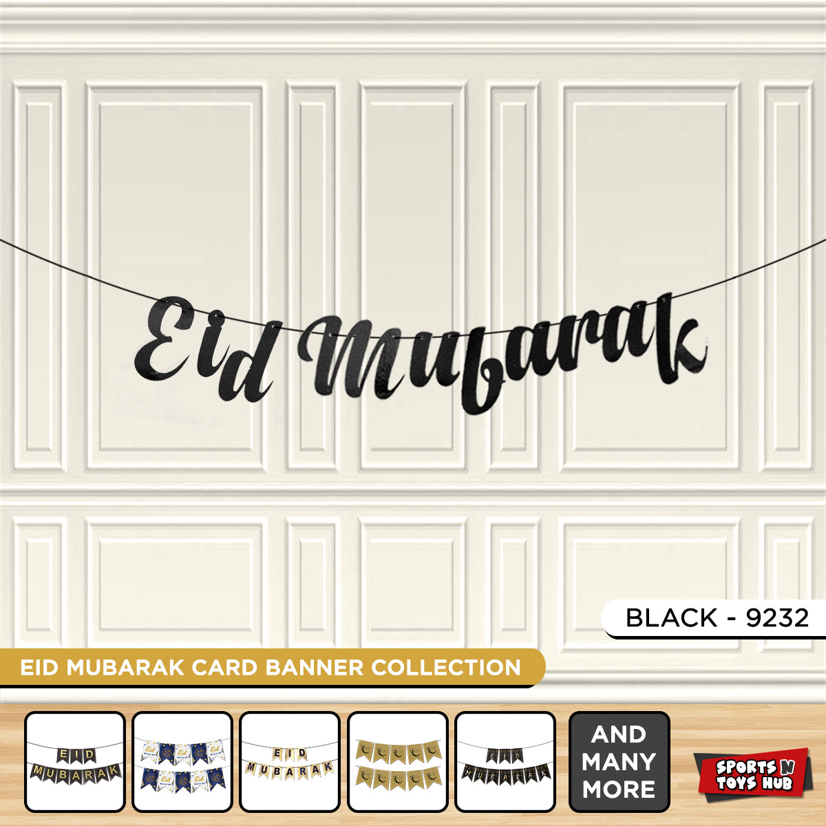 Eid Mubarak Cutout Card Banner Collection