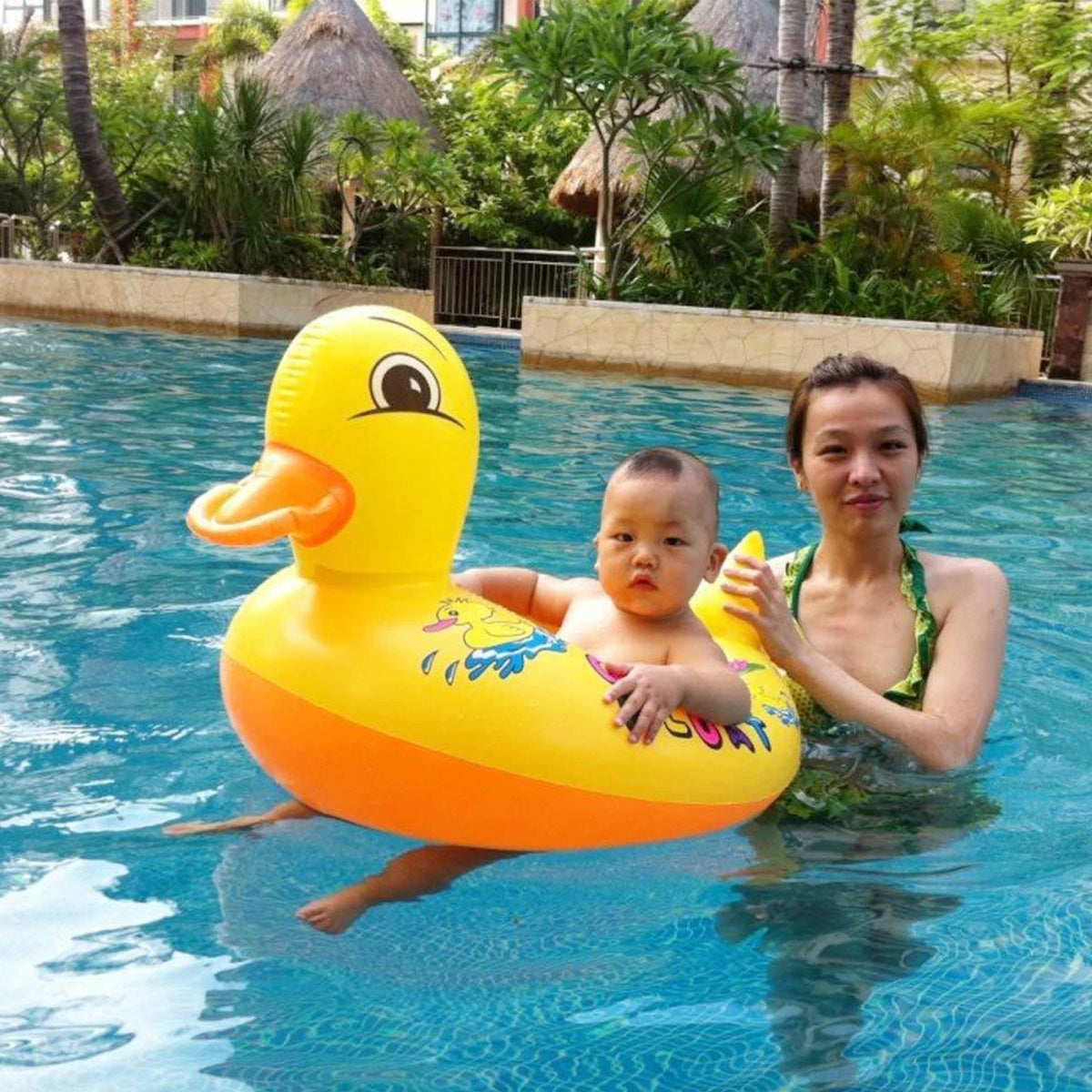 Cartoon Character Duck Float Swimming Ring Tube