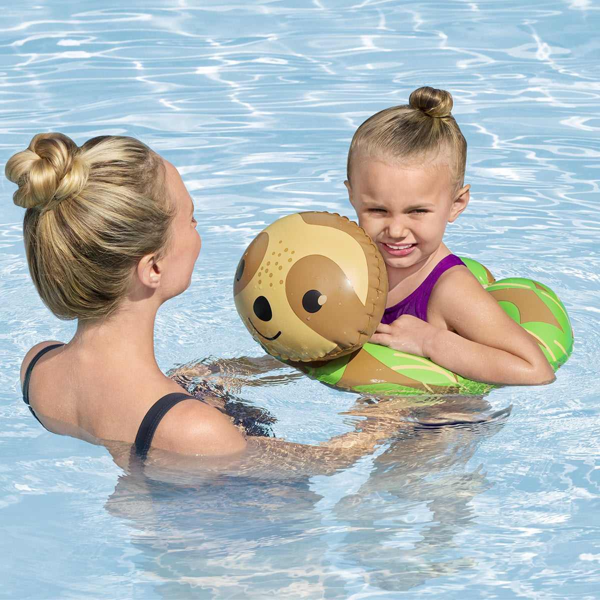 Bestway Cartoon Character Sloth Shape Swimming Ring Tube