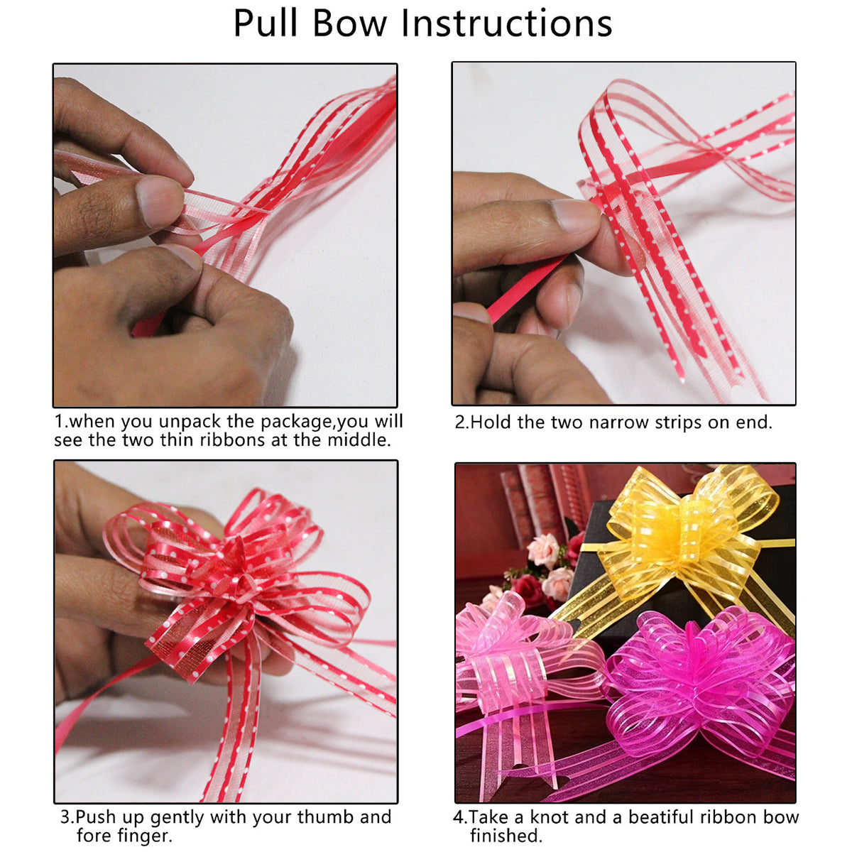 18 MM - Dot Net Pull Flower Ribbon Collection