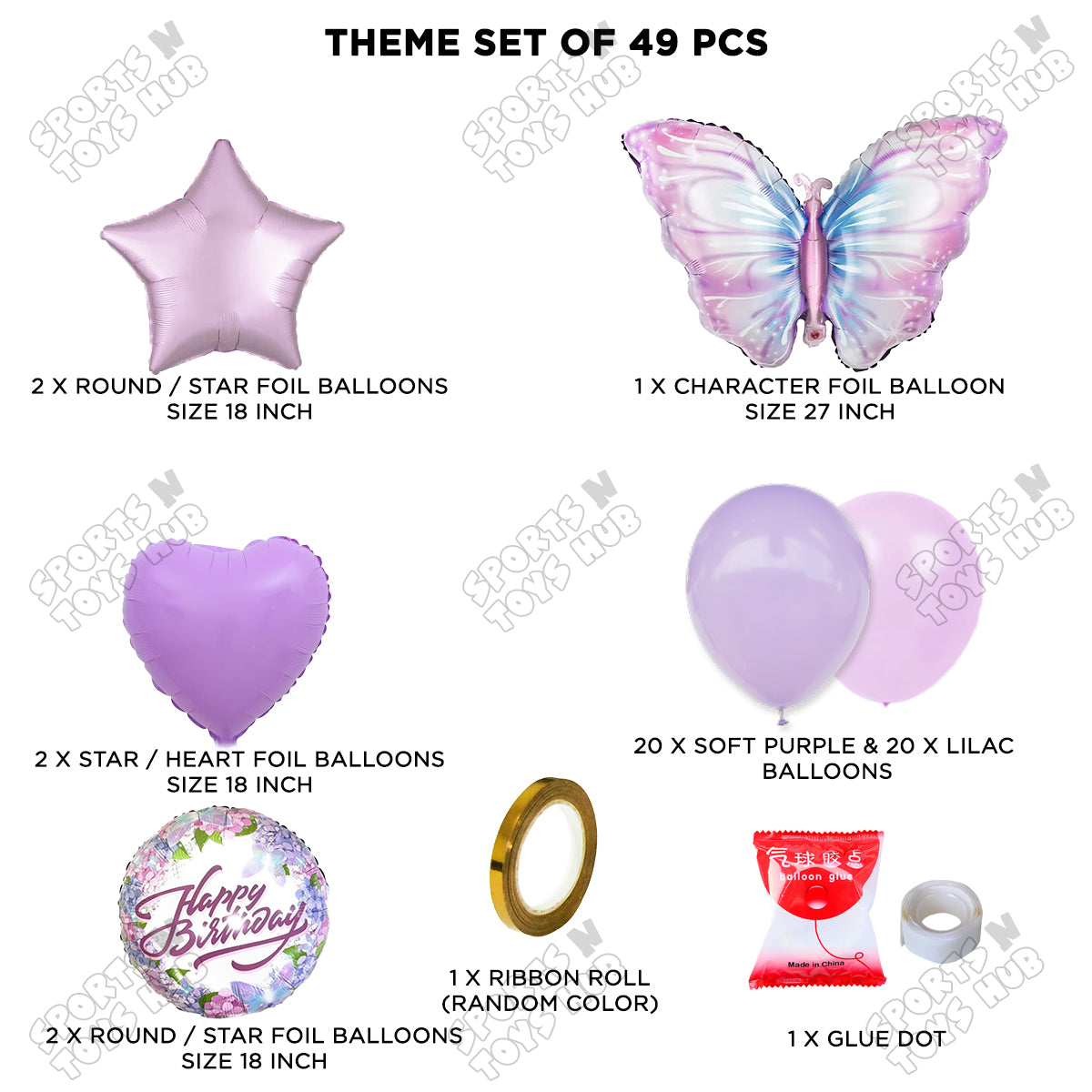 Butterfly Foil Balloon Garland Theme