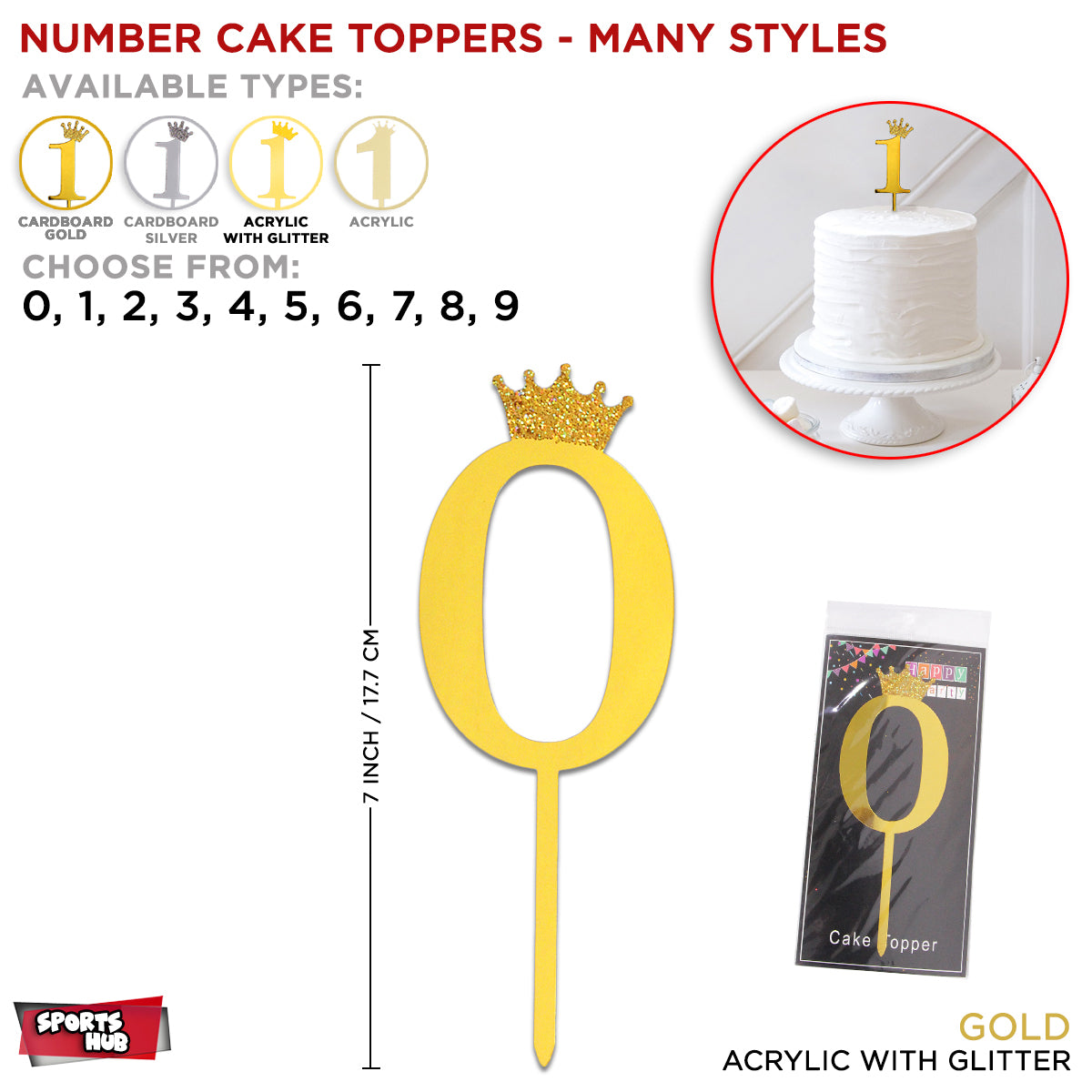 Numbers Cake Toppers Collection