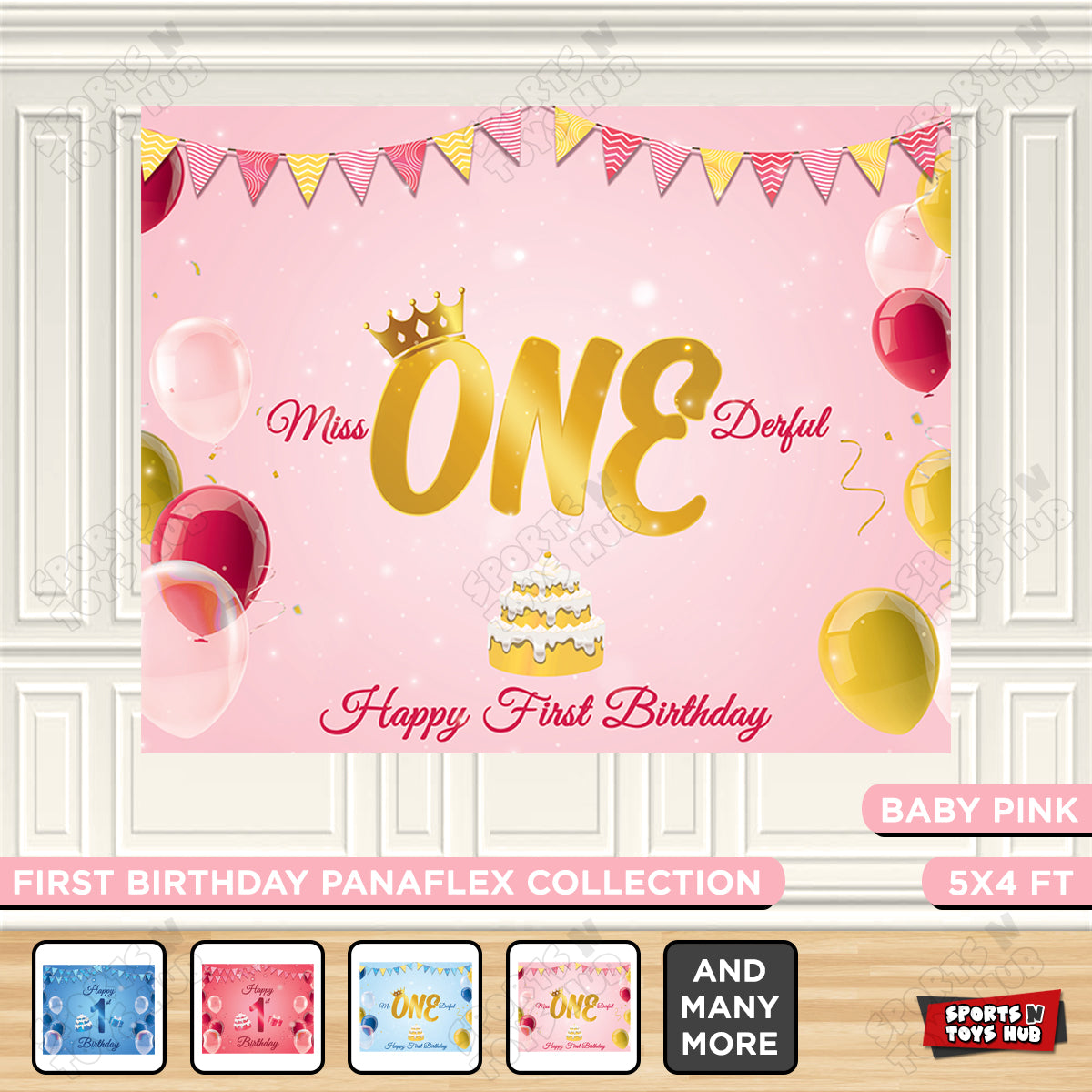 First Birthday Panaflex Collection - Pink