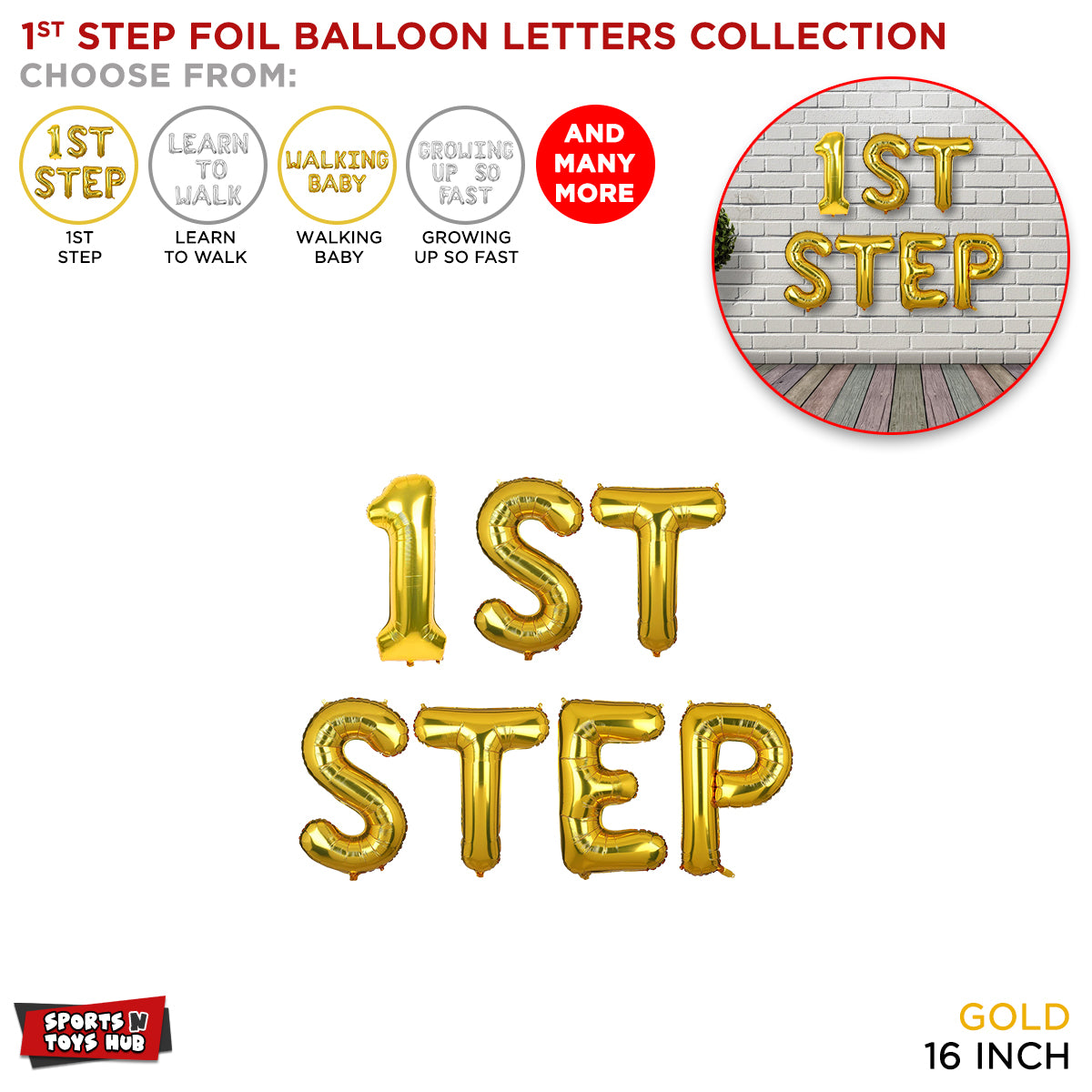First Step Gold Foil Letter Collection