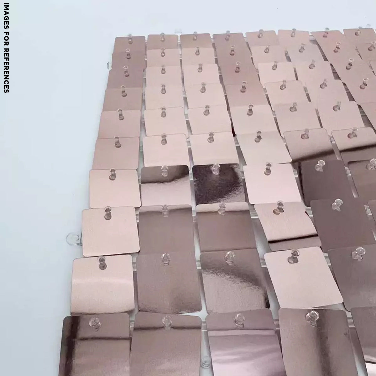 Shimmer Wall Panels - Rose Gold