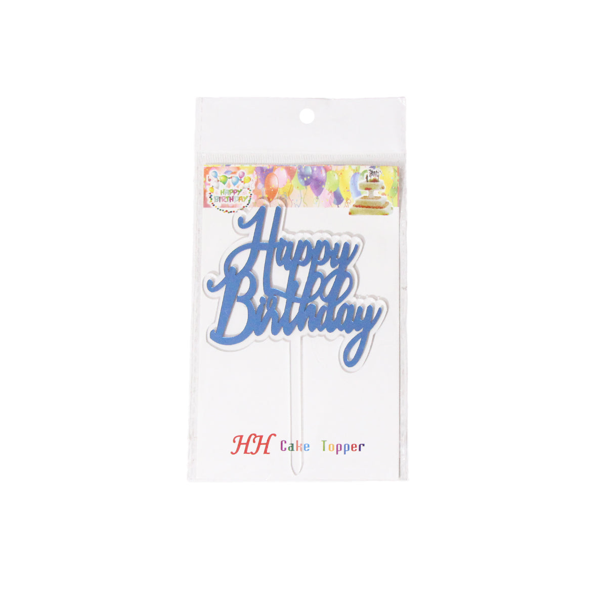 Happy Birthday Acrylic Glass Cake Topper Collection