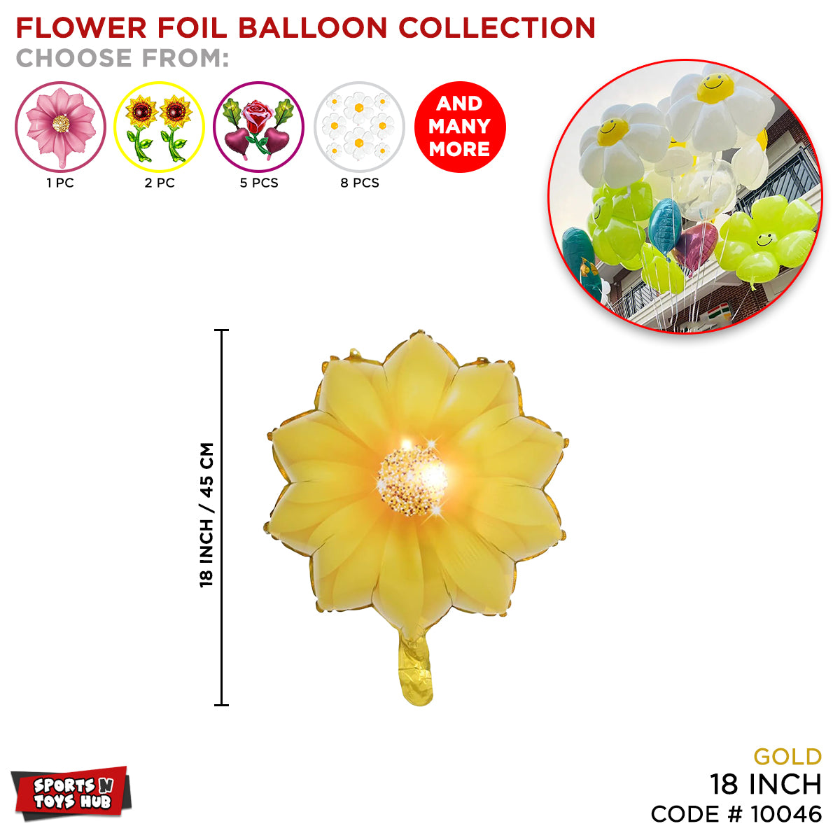Flower Foil Balloon Collection