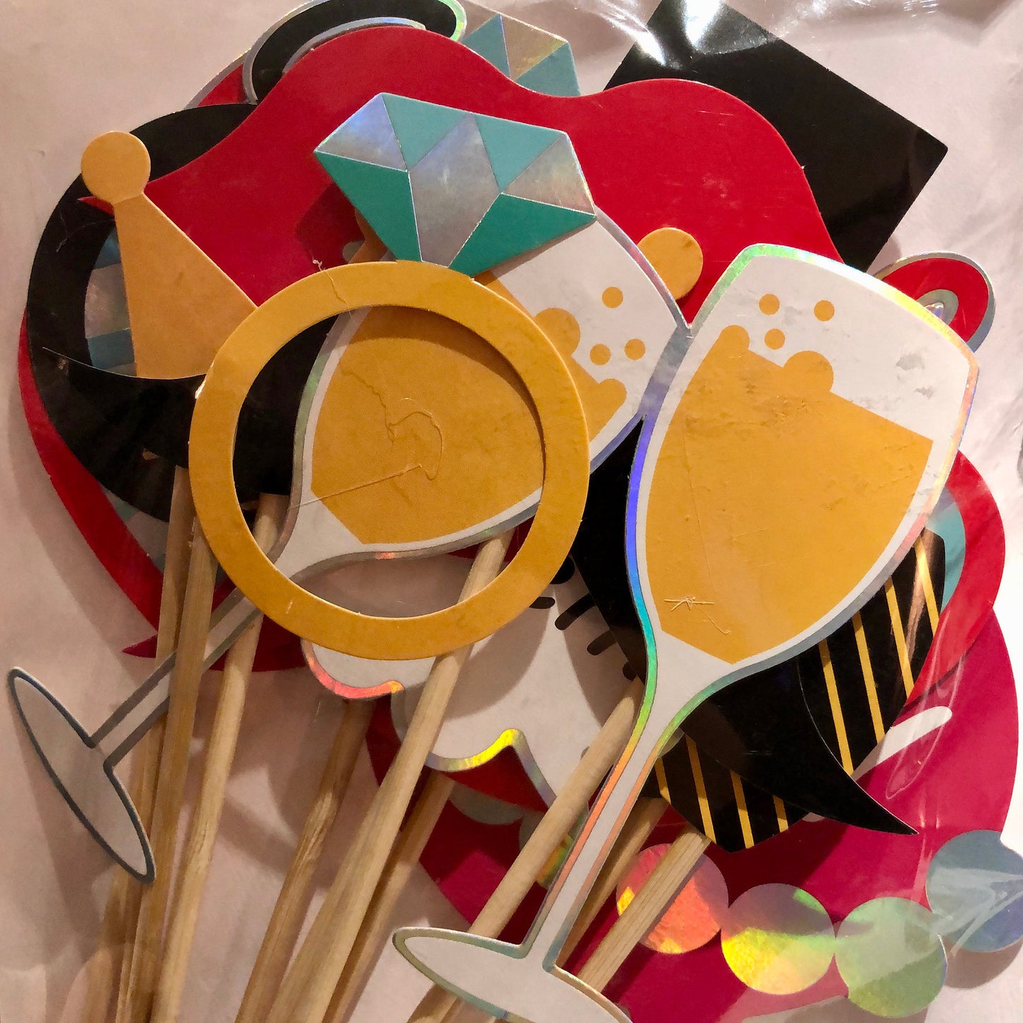 Just Married Photo Props - 12 Pcs