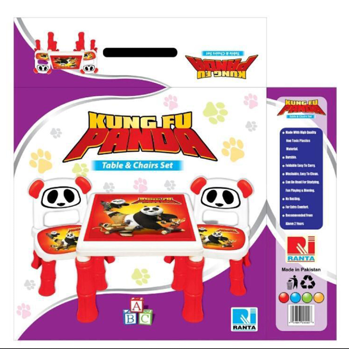 Kungfu Panda Kids Table and Chair Set
