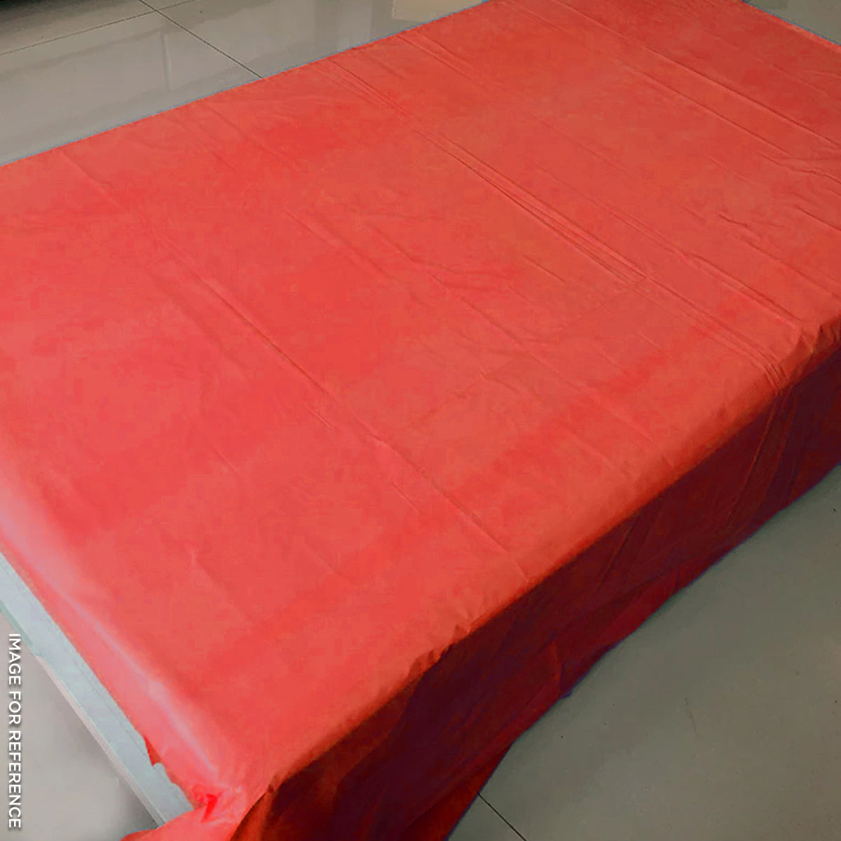 Red Color Plastic Table Cover Collection
