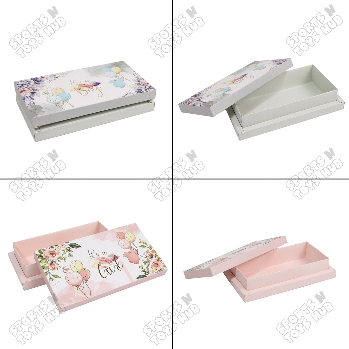 Pack Of 6 Its A Girl Box - 10x6 Inch