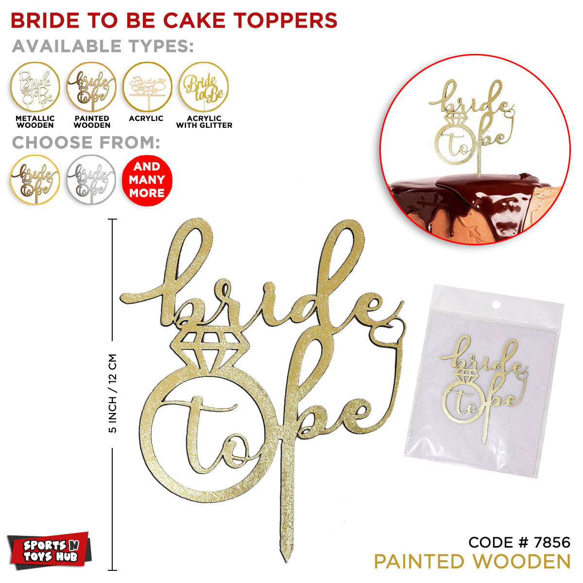 Bride To Be Cake Topper Collection