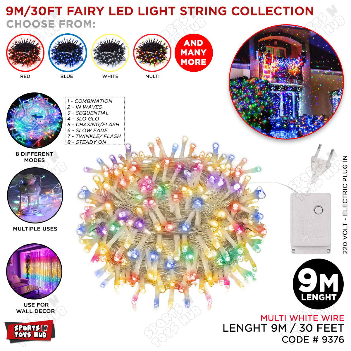 9M / 30 FT - 8 Changeable Modes