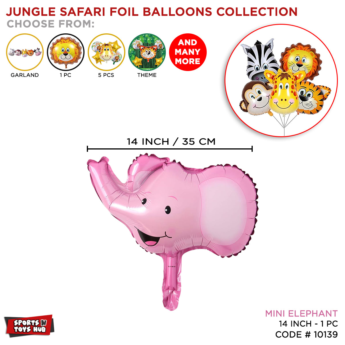 Elephant Foil Balloon Collection