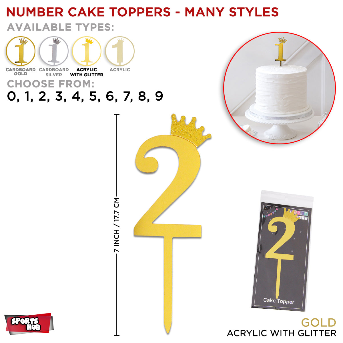Numbers Cake Toppers Collection
