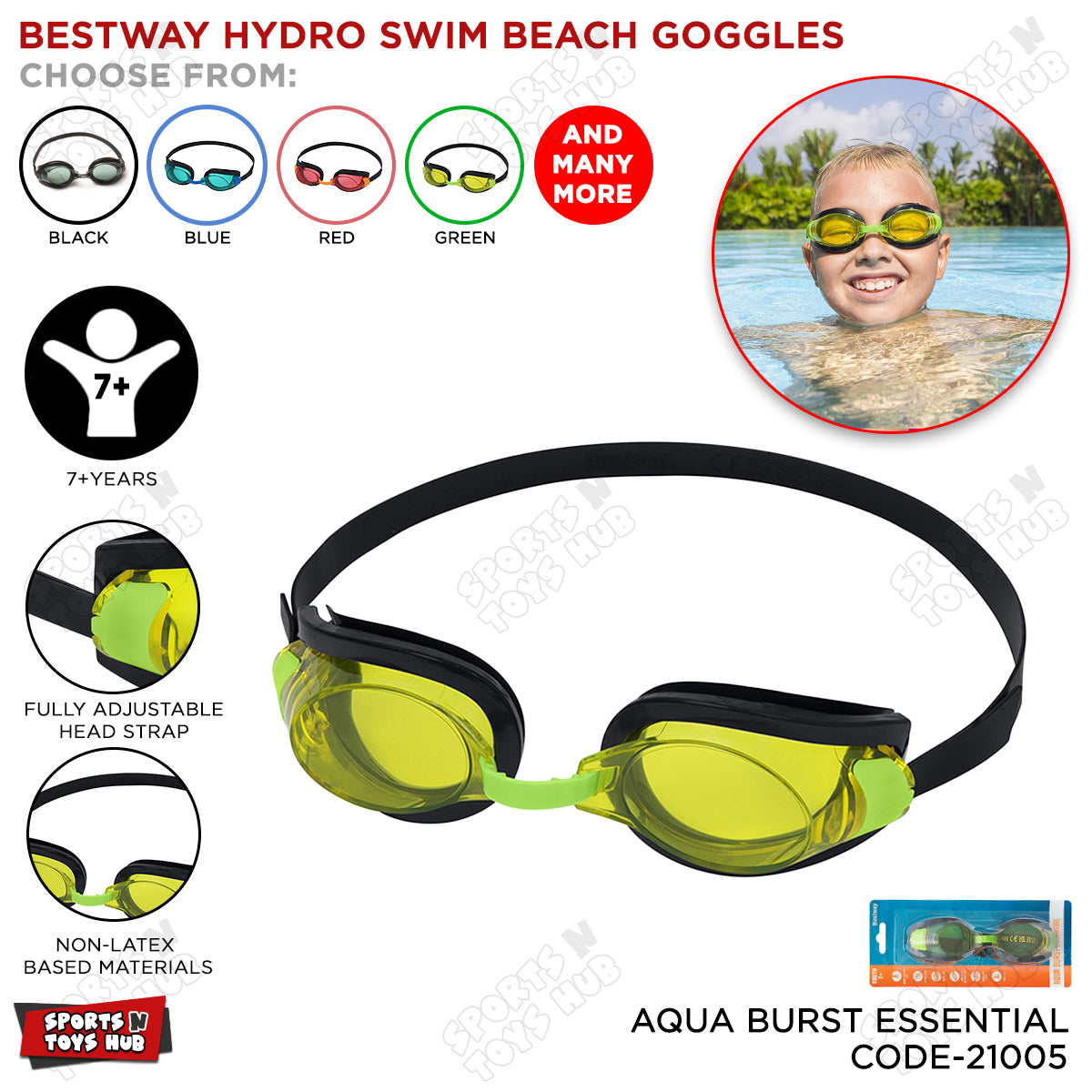 Bestway Hydro-Swim Focuse Goggles Collection - 21005
