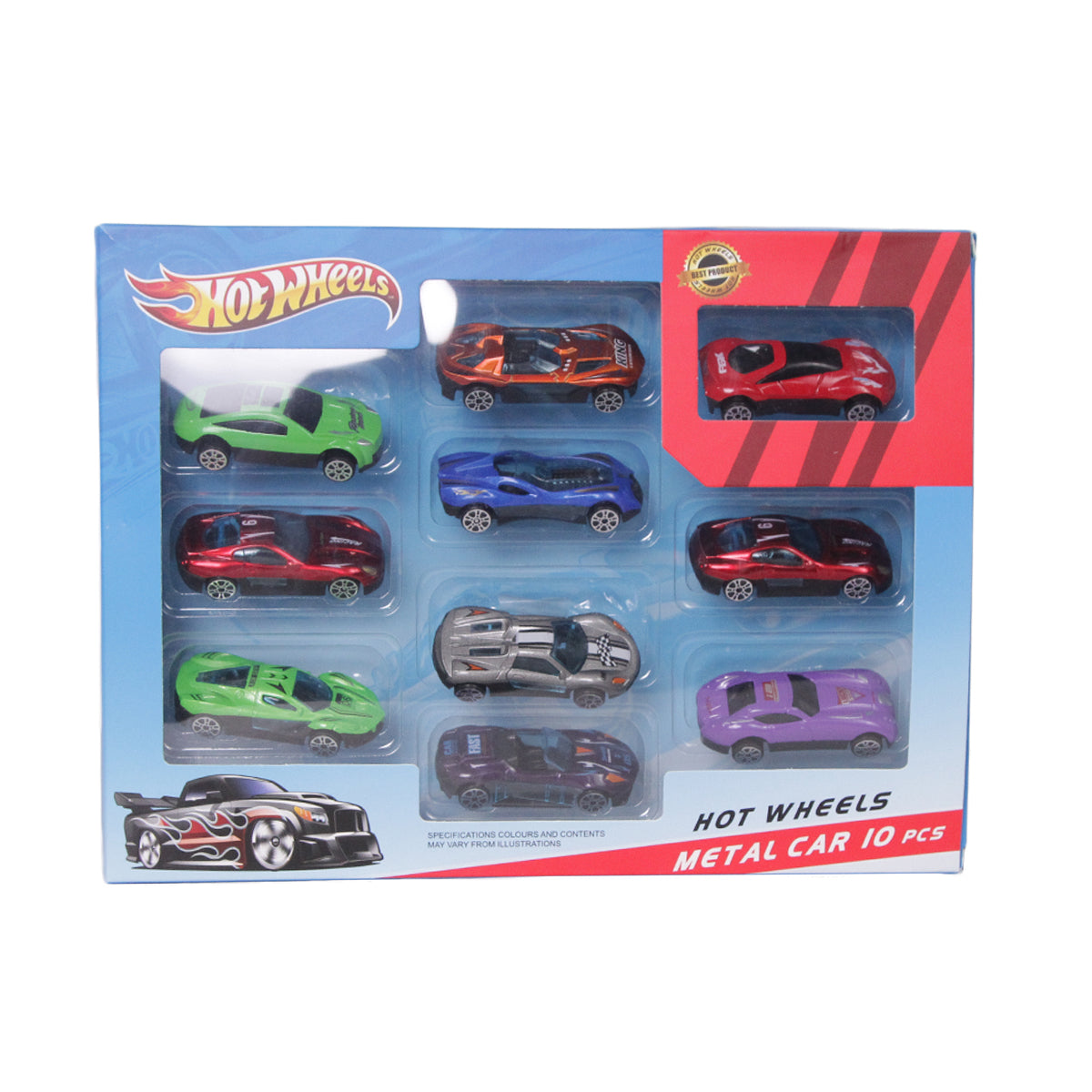 H0t Wheel Metal Cars Pack Of 10 Styles Vary Toys For Kids