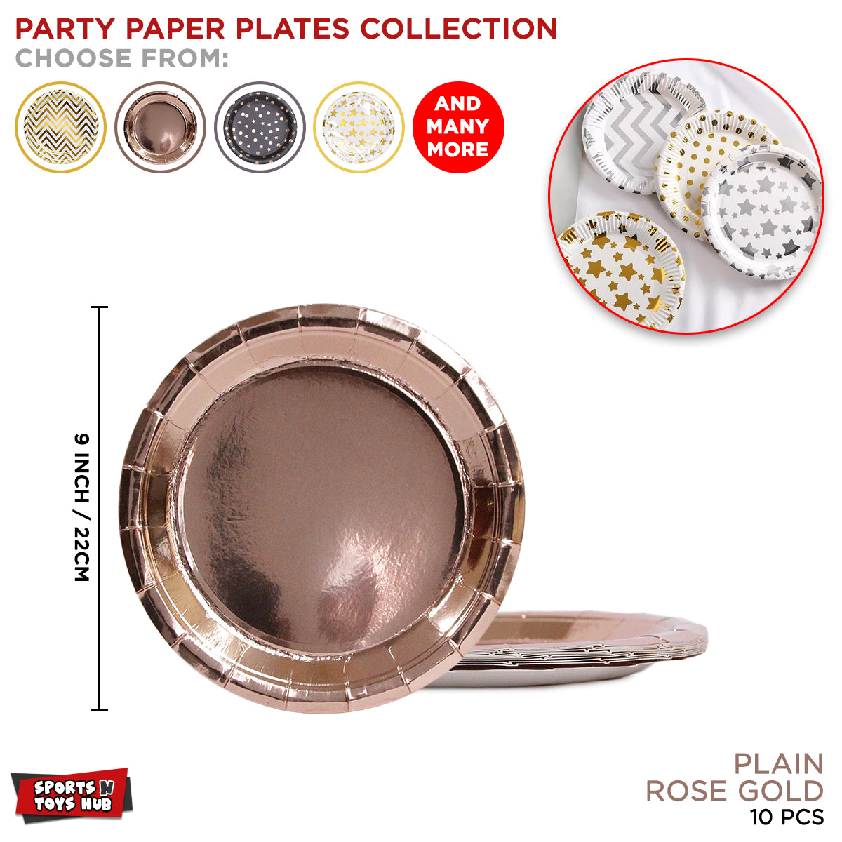 Plain Disposable Plates Collection