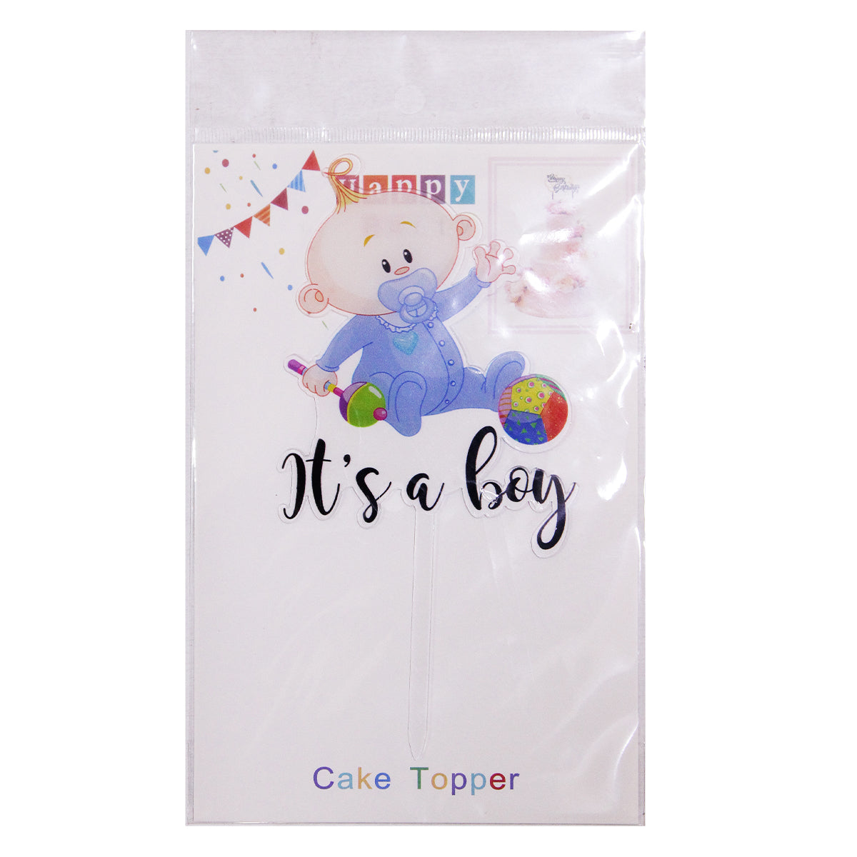 Its A Boy Cake Baby Shape Cake Topper