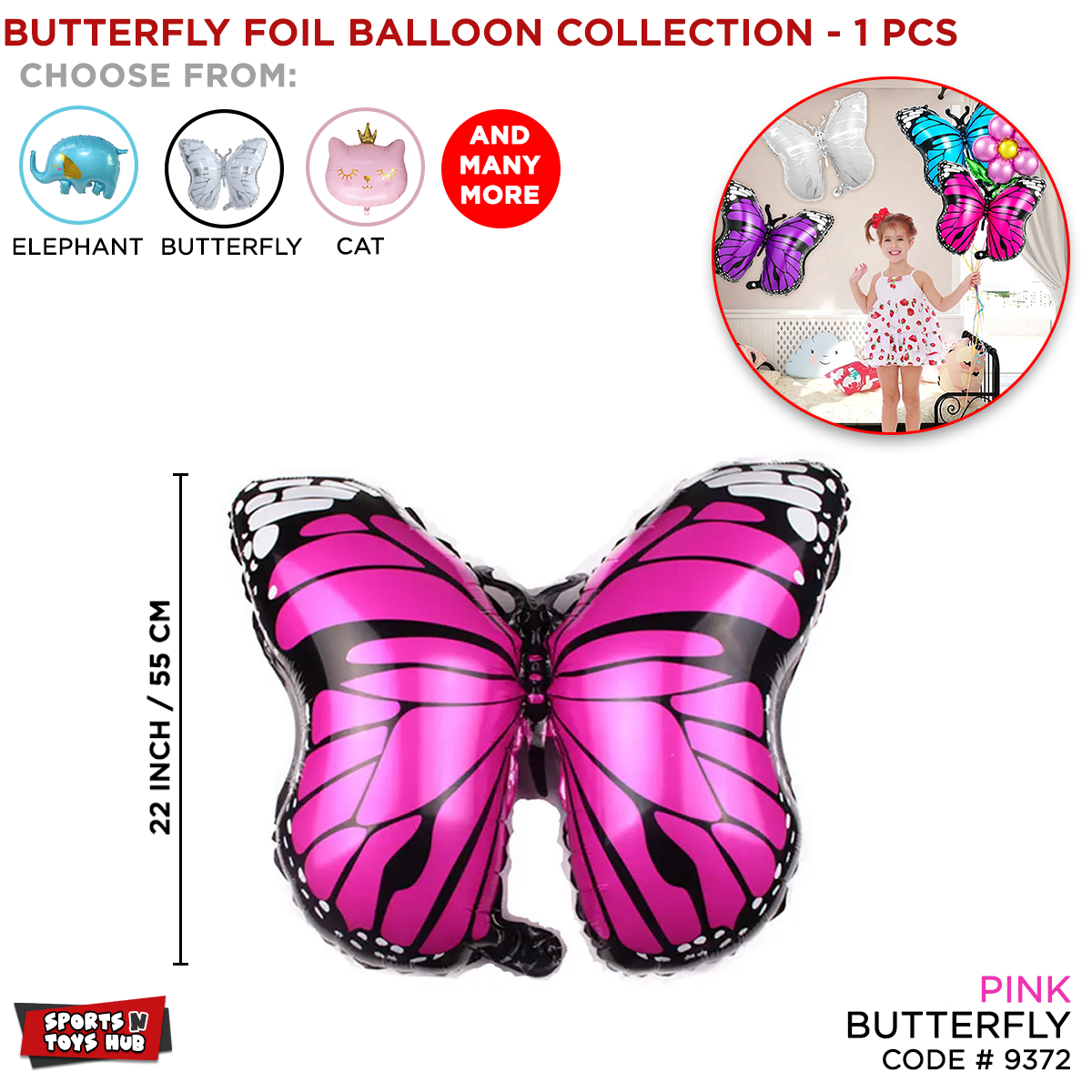 Butterfly Foil Balloon Collection