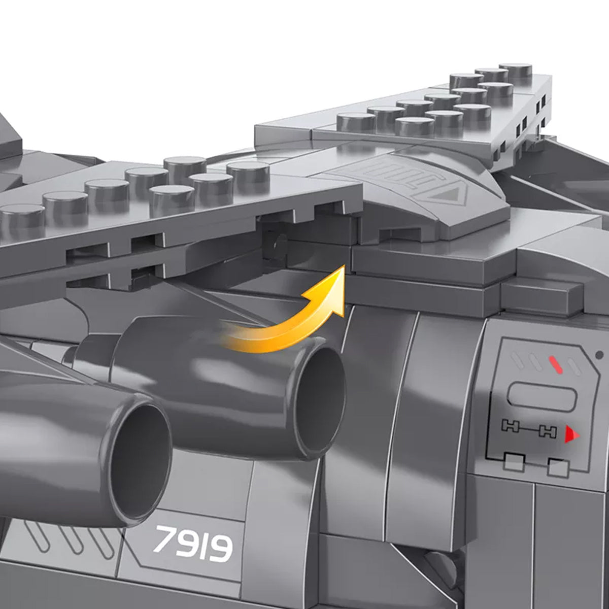 Childrens Q Version Aircraft Building Blocks Bricks - 7919