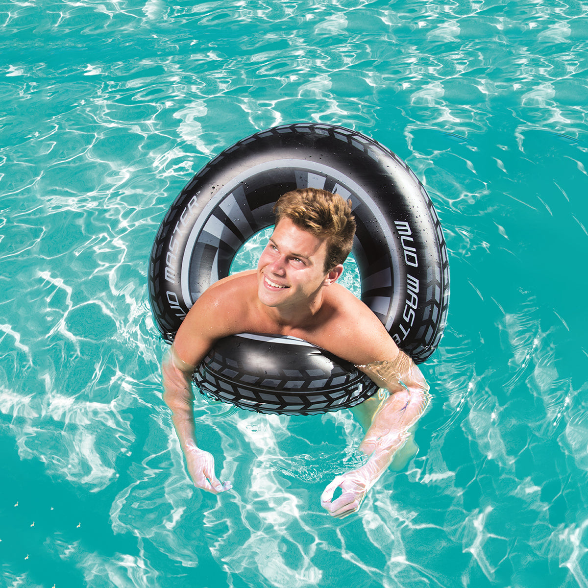 Bestway Tyre Shaped Tire Design Swimming Float Ring - 36016