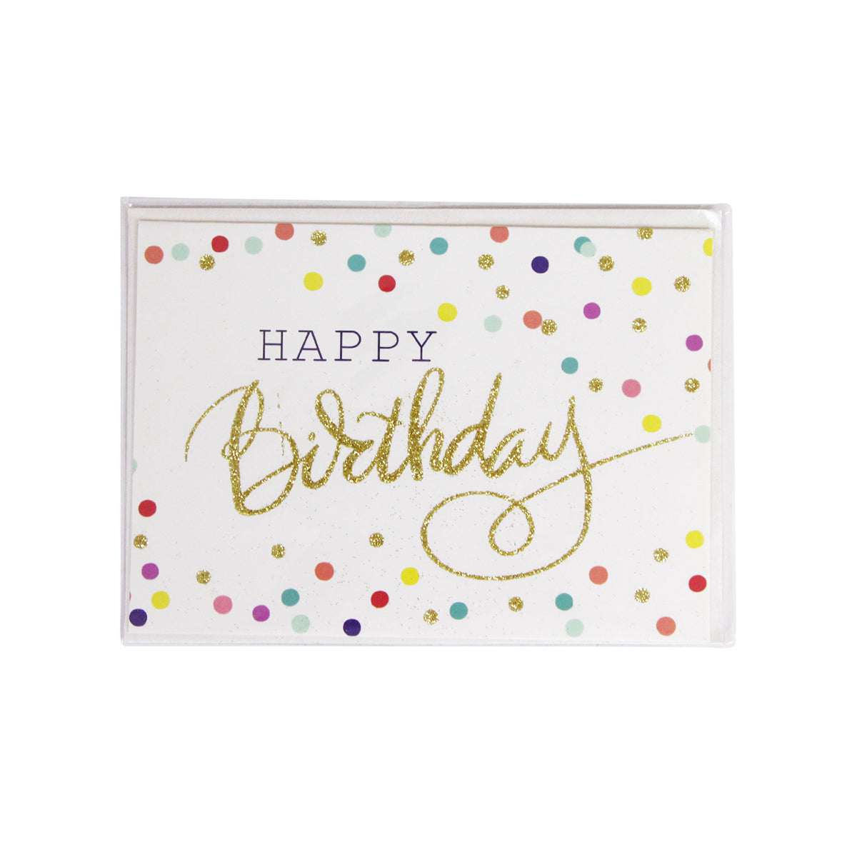 Happy Birthday Printed Dotted Greeting Gift Cards