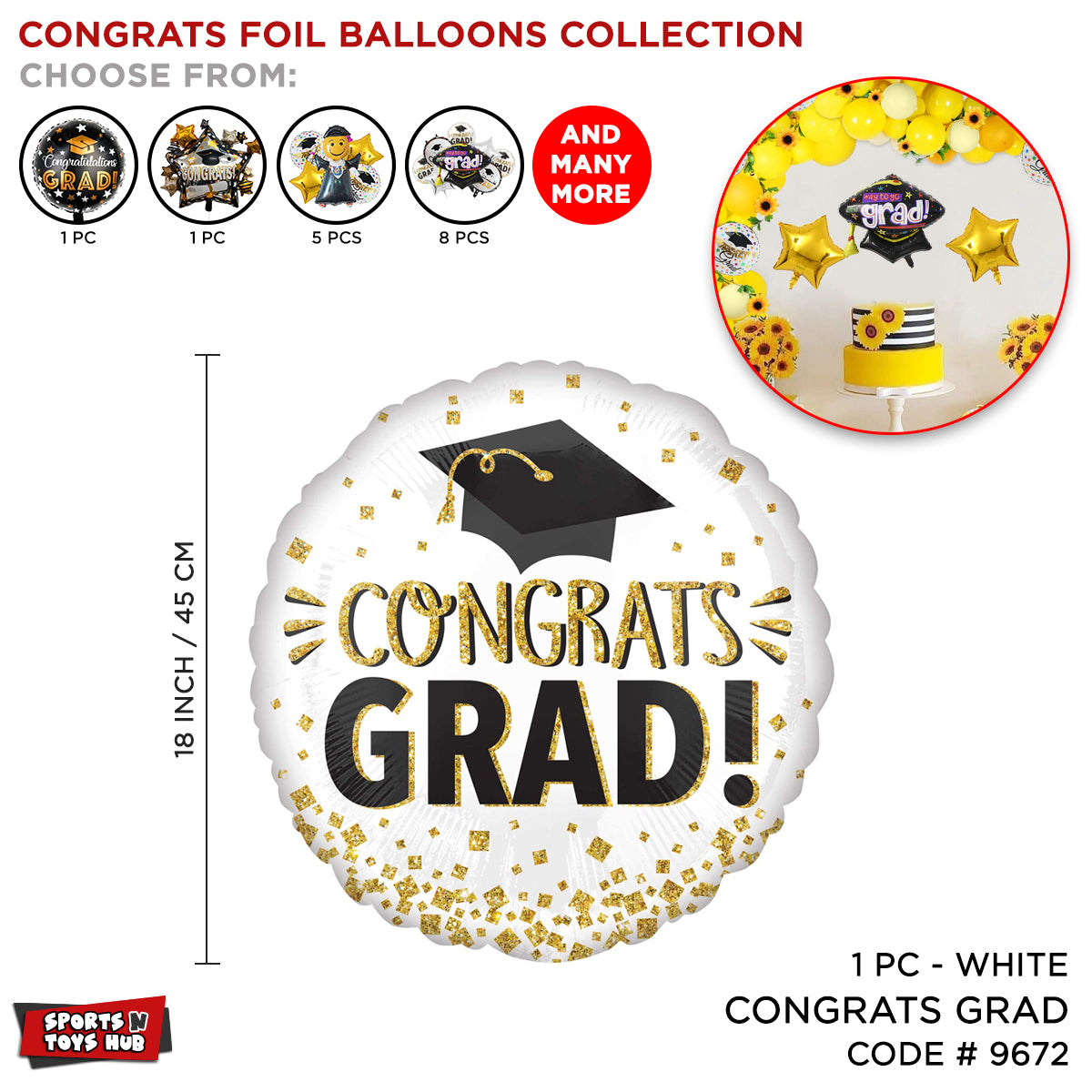 Graduation Foil Balloon Collection
