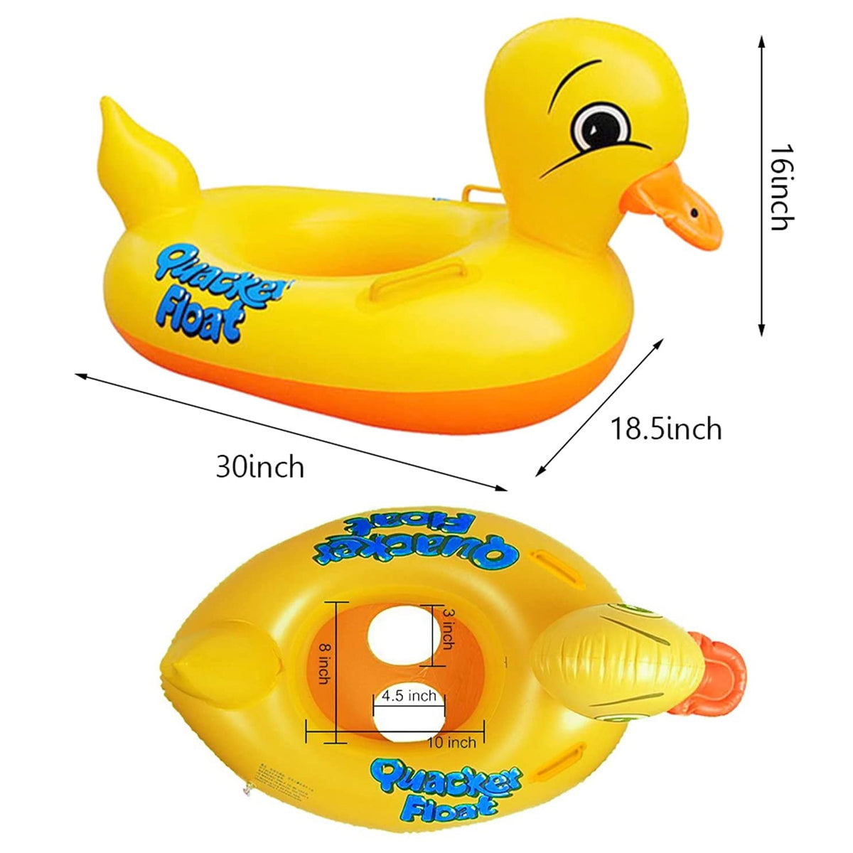 Cartoon Character Duck Float Swimming Ring Tube