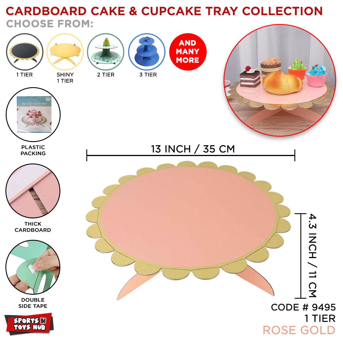 Cardboard Cupcake Stand Collection