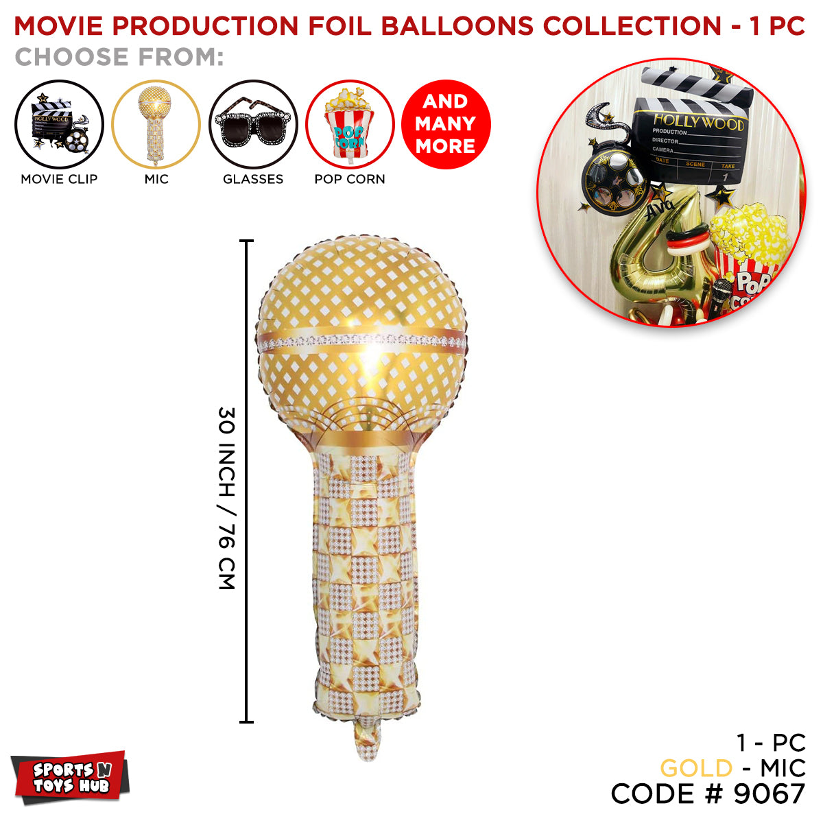 Mic Foil Balloon Collection