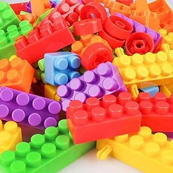 110 Pcs Jumbo Translucent Building Bricks Collections