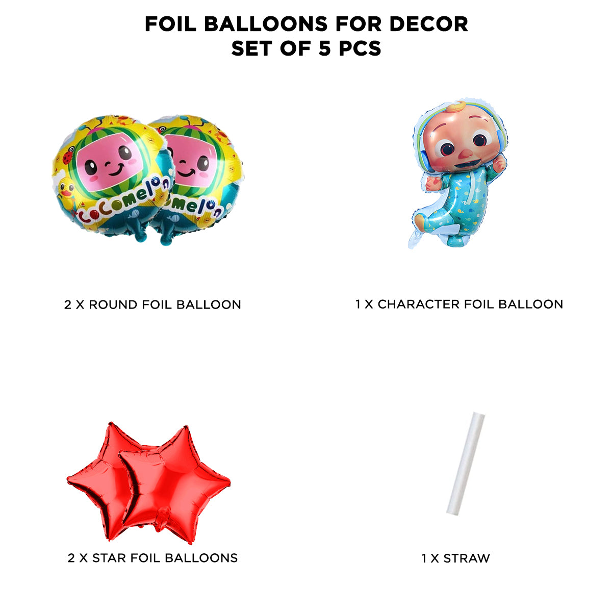 C0C0-Melon Foil Balloon Set Collection