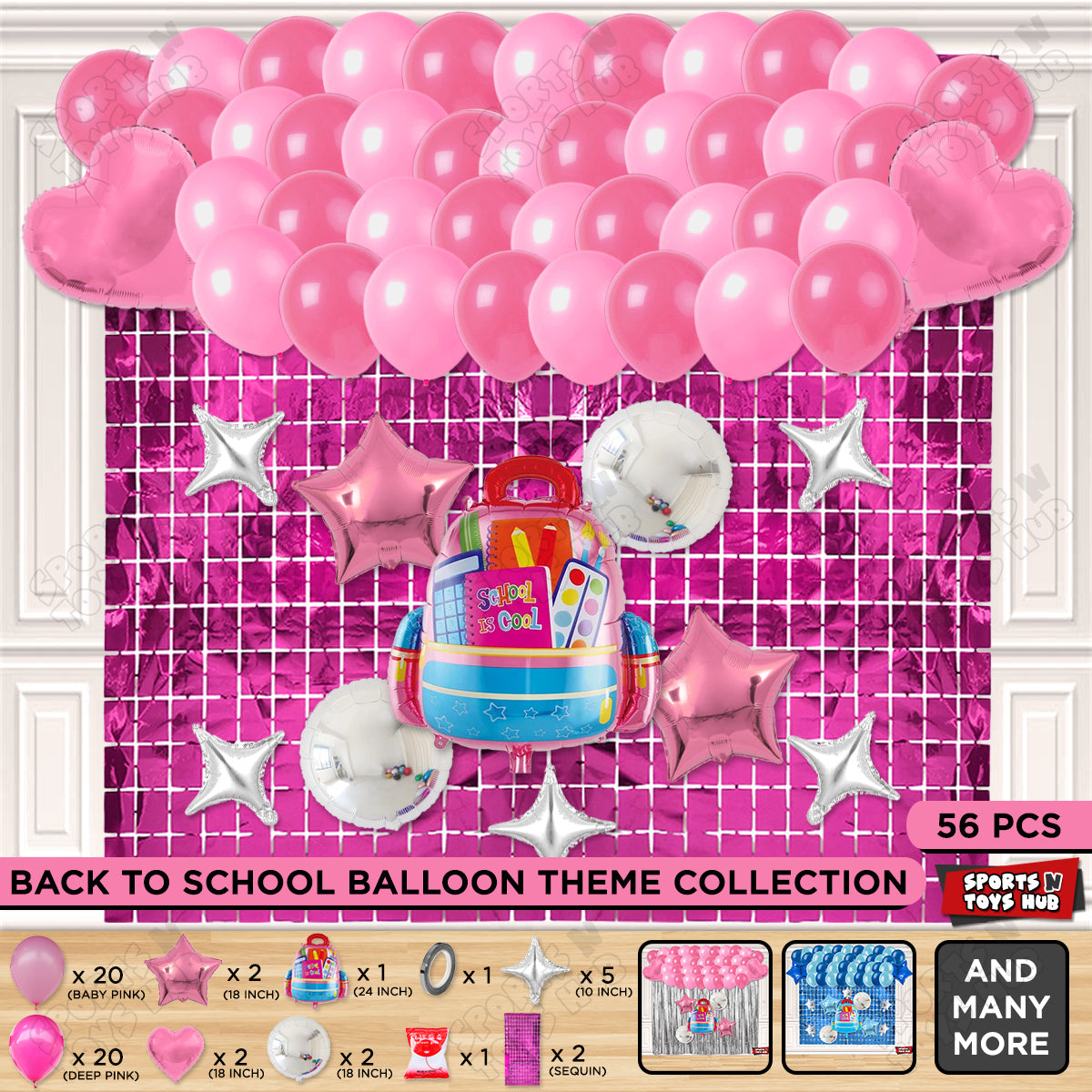 Back To School Foil Balloons Theme Collection