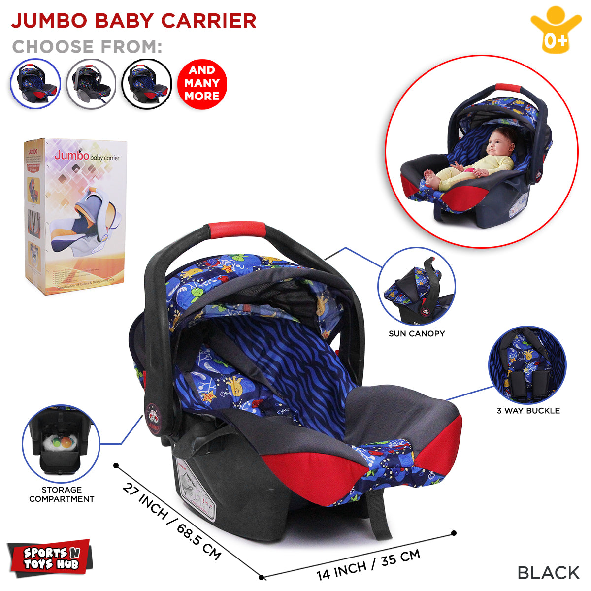 Jumbo Baby Carry Cot For Kids Collection